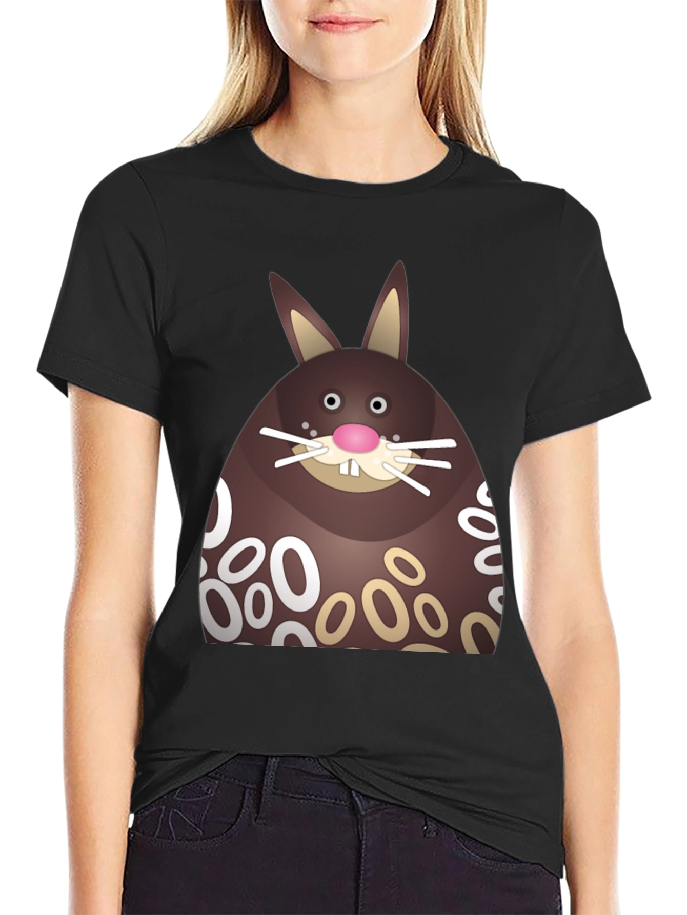 Chocolate Easter Bunny Graphic T-Shirt