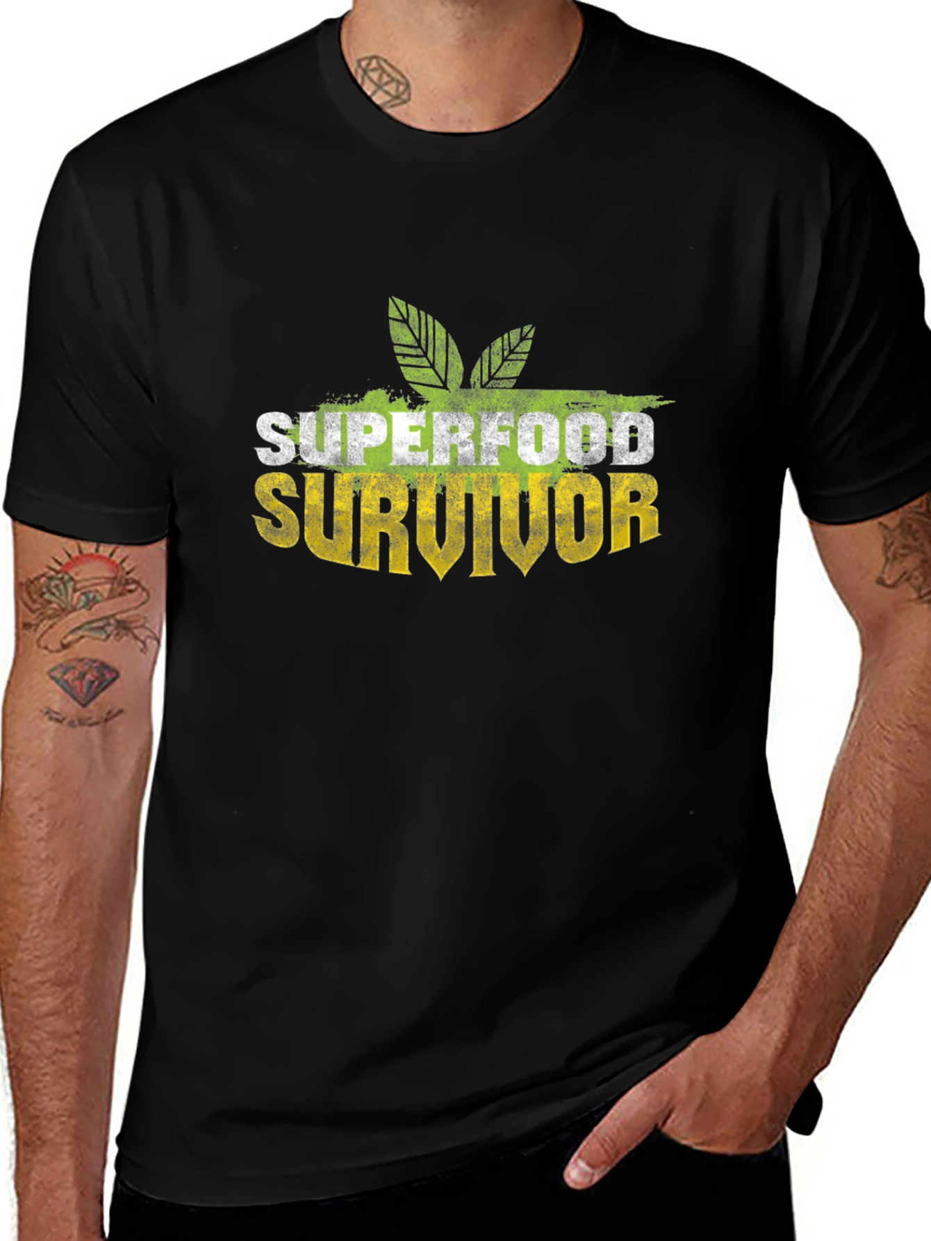Superfood Survivor Black T-Shirt