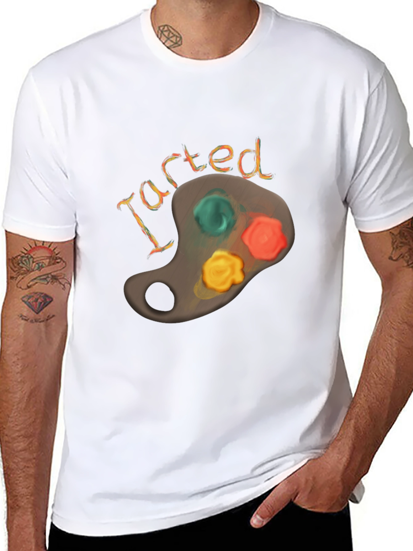 I Started Art T-Shirt - Painters Palette Tee