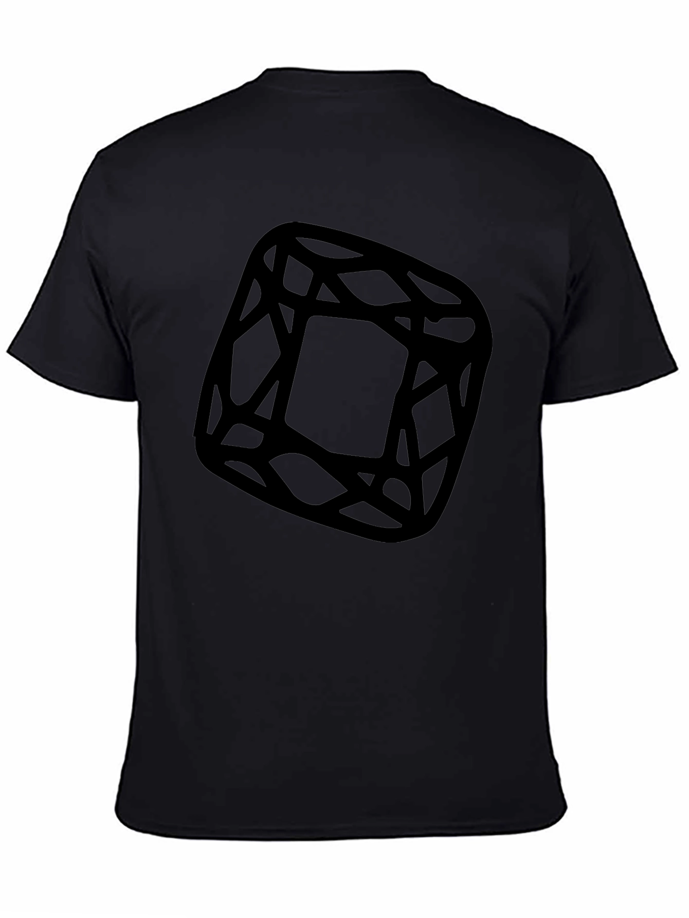 Geometric Graphic Black T-Shirt