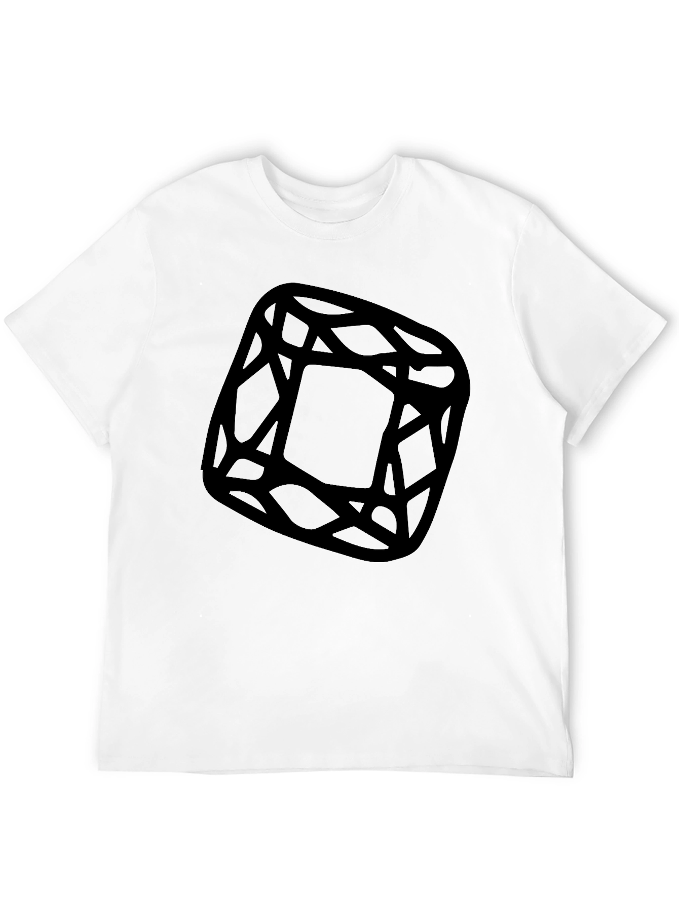 Geometric Graphic Black T-Shirt