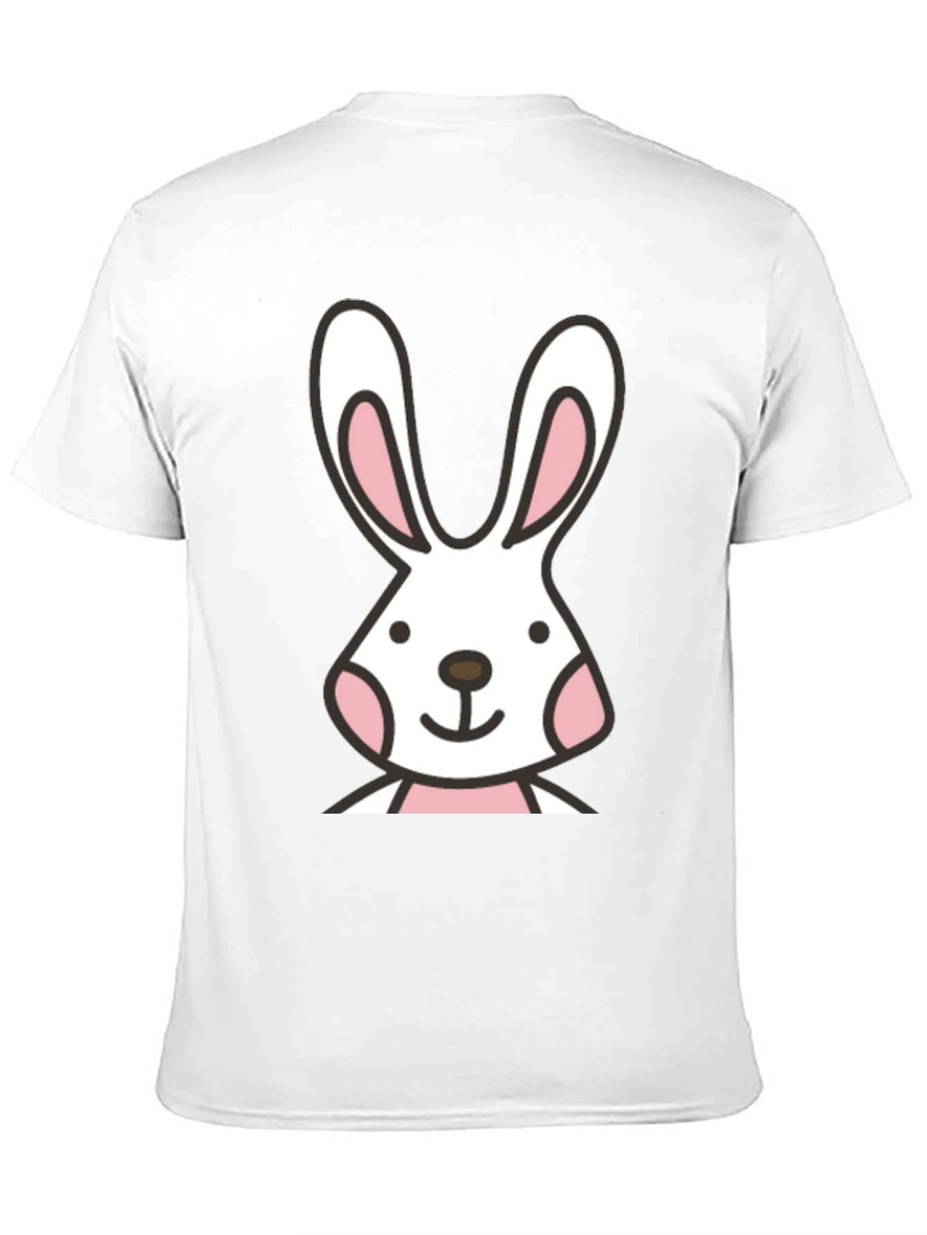 Bunny Graphic Black T-Shirt - Soft Cotton Casual Tee