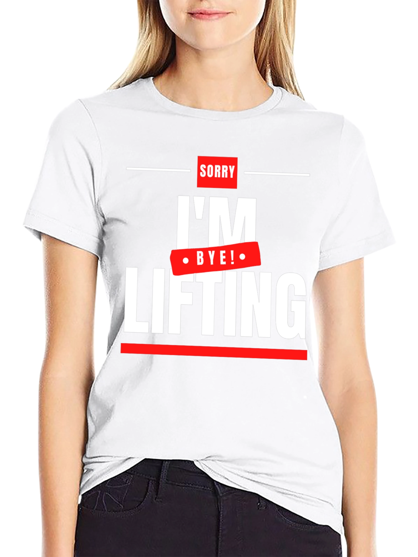 Sorry Im Lifting - Funny Workout T-Shirt