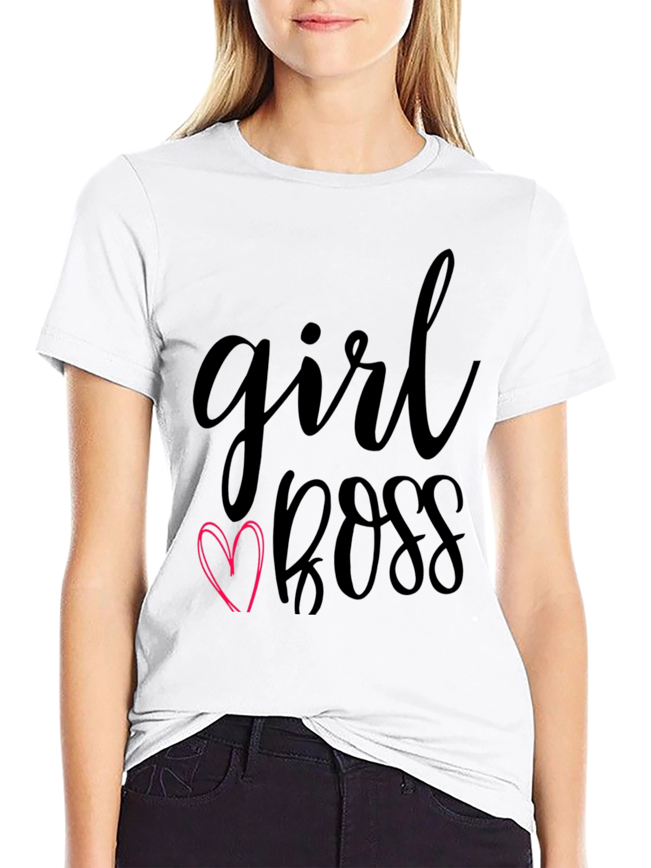 Girl Boss Graphic Tee - Trendy Womens T-Shirt