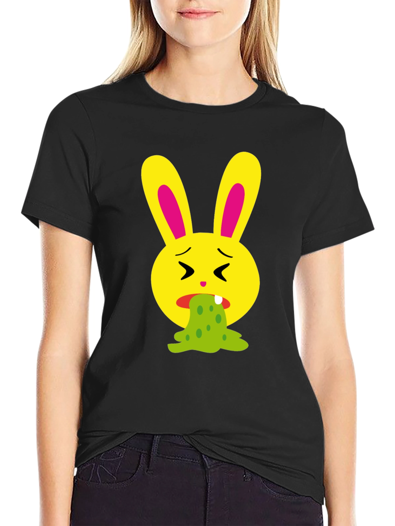 Vomiting Bunny Graphic Tee