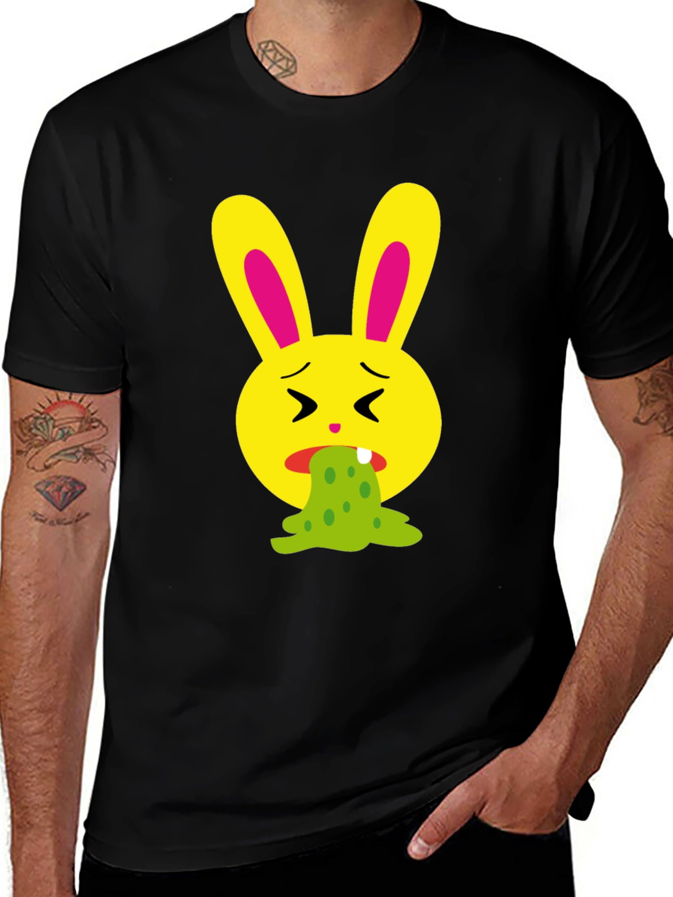 Vomiting Bunny Graphic Tee
