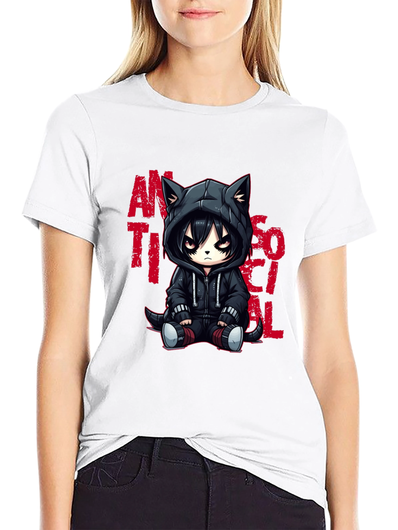 Anti-Social Cat T-Shirt