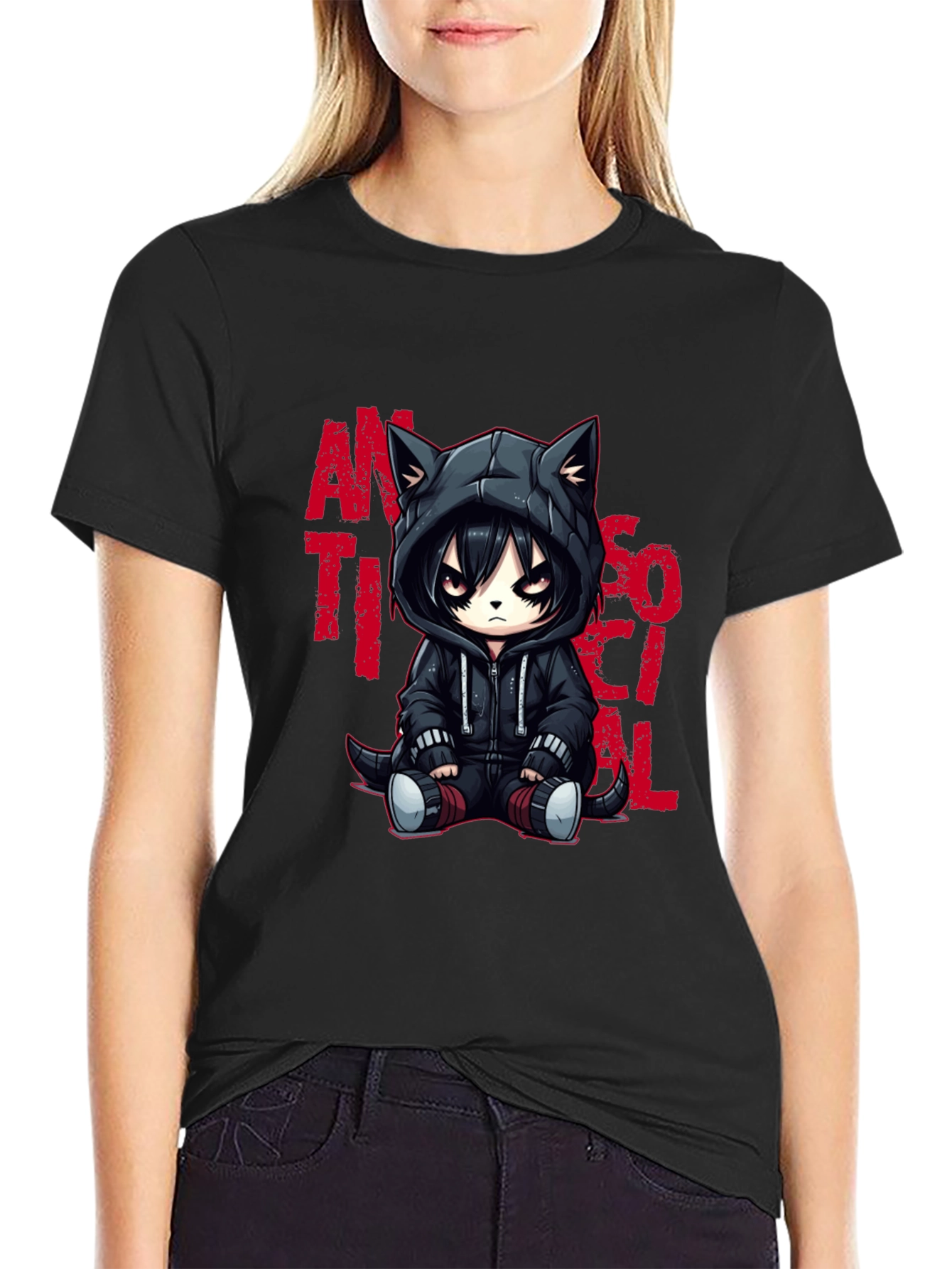 Anti-Social Cat T-Shirt