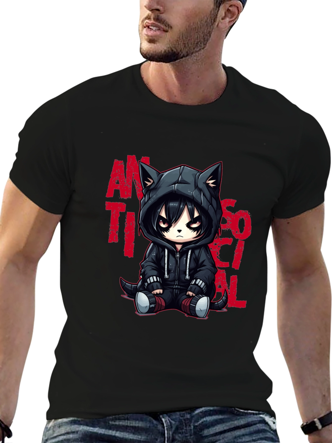 Anti-Social Cat T-Shirt