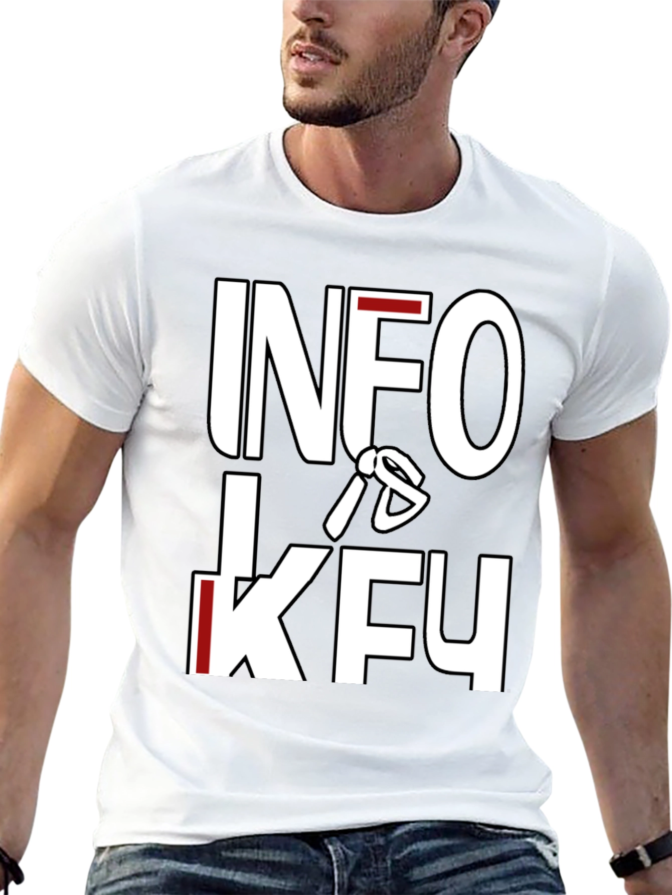 Info Is KFU T-Shirt - Bold Graphic Tee