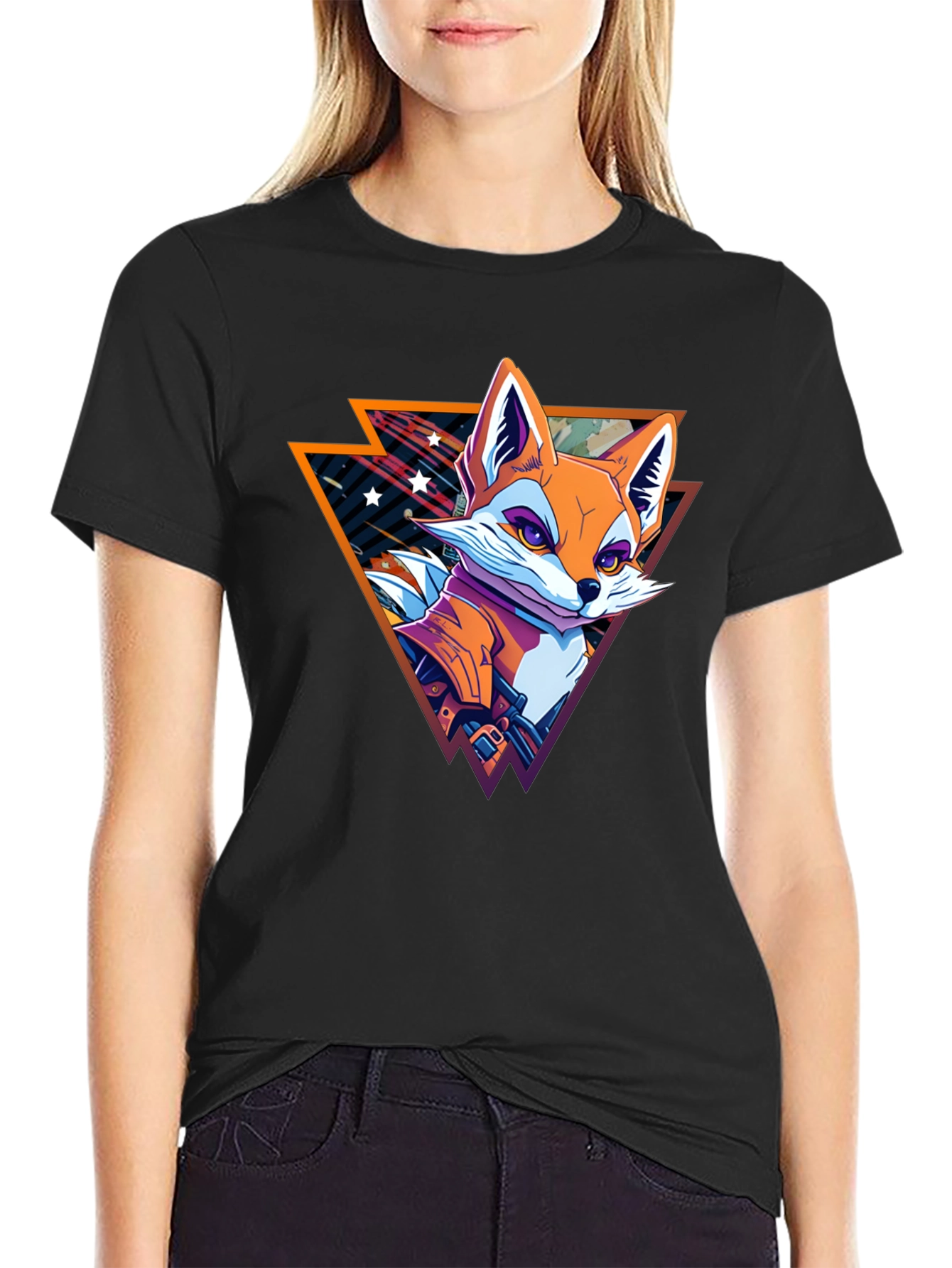 Retro Fox Graphic T-Shirt
