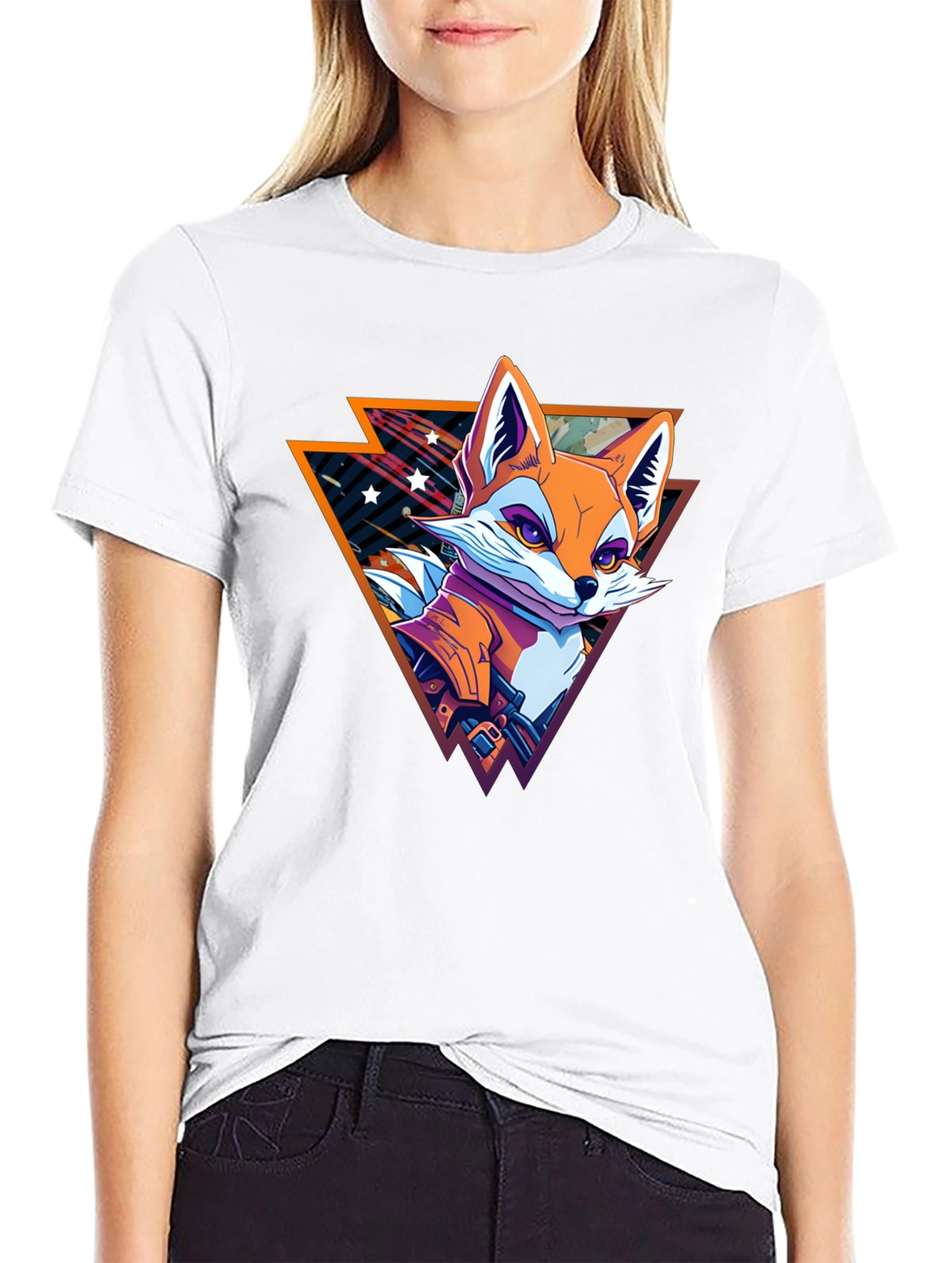 Retro Fox Graphic T-Shirt