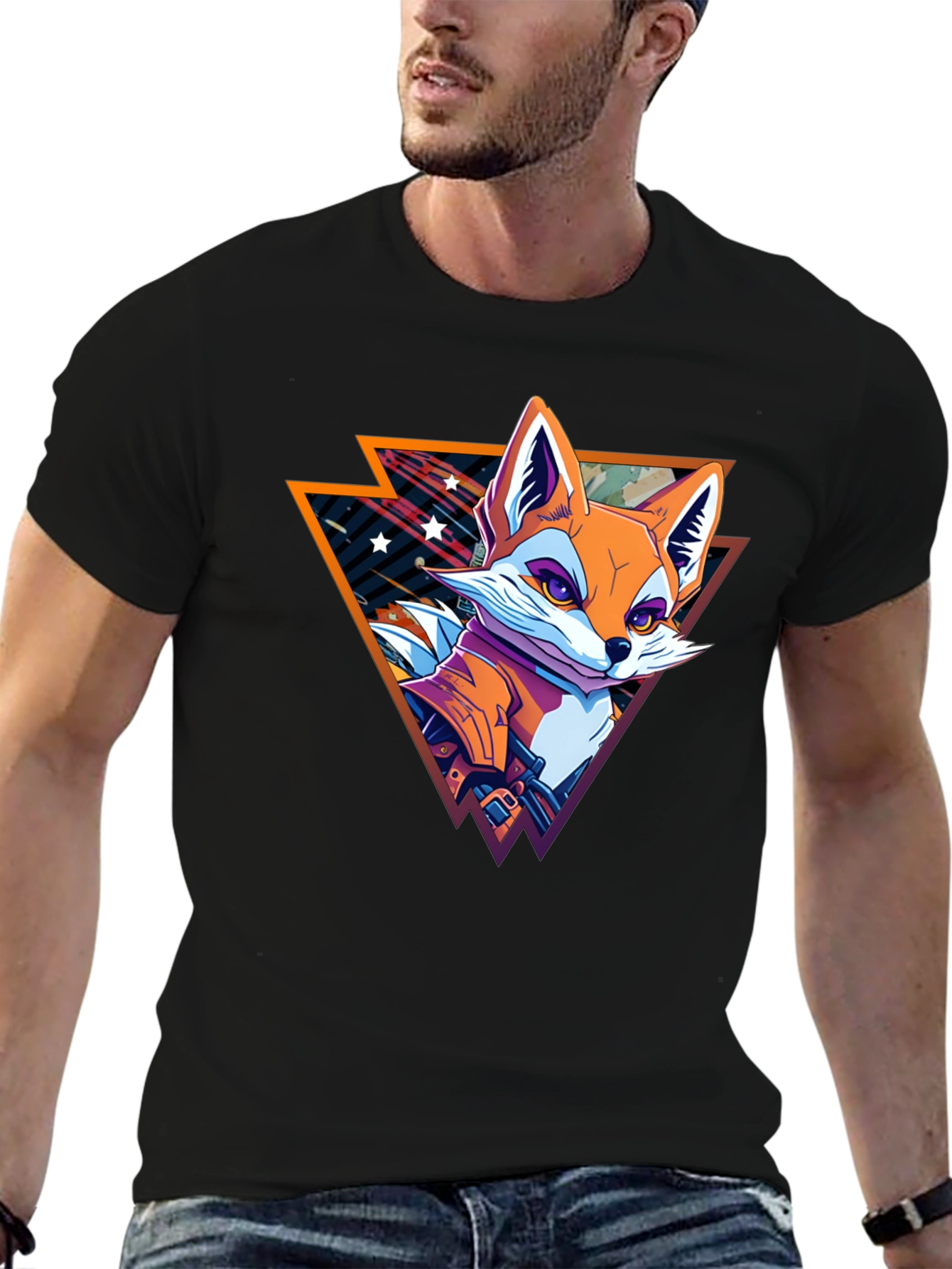Retro Fox Graphic T-Shirt