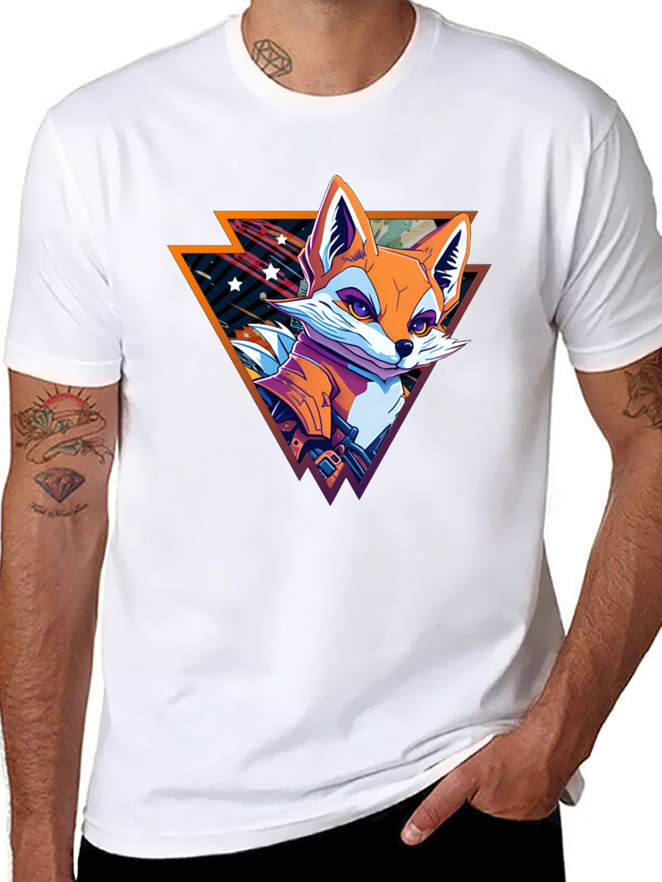 Retro Fox Graphic T-Shirt