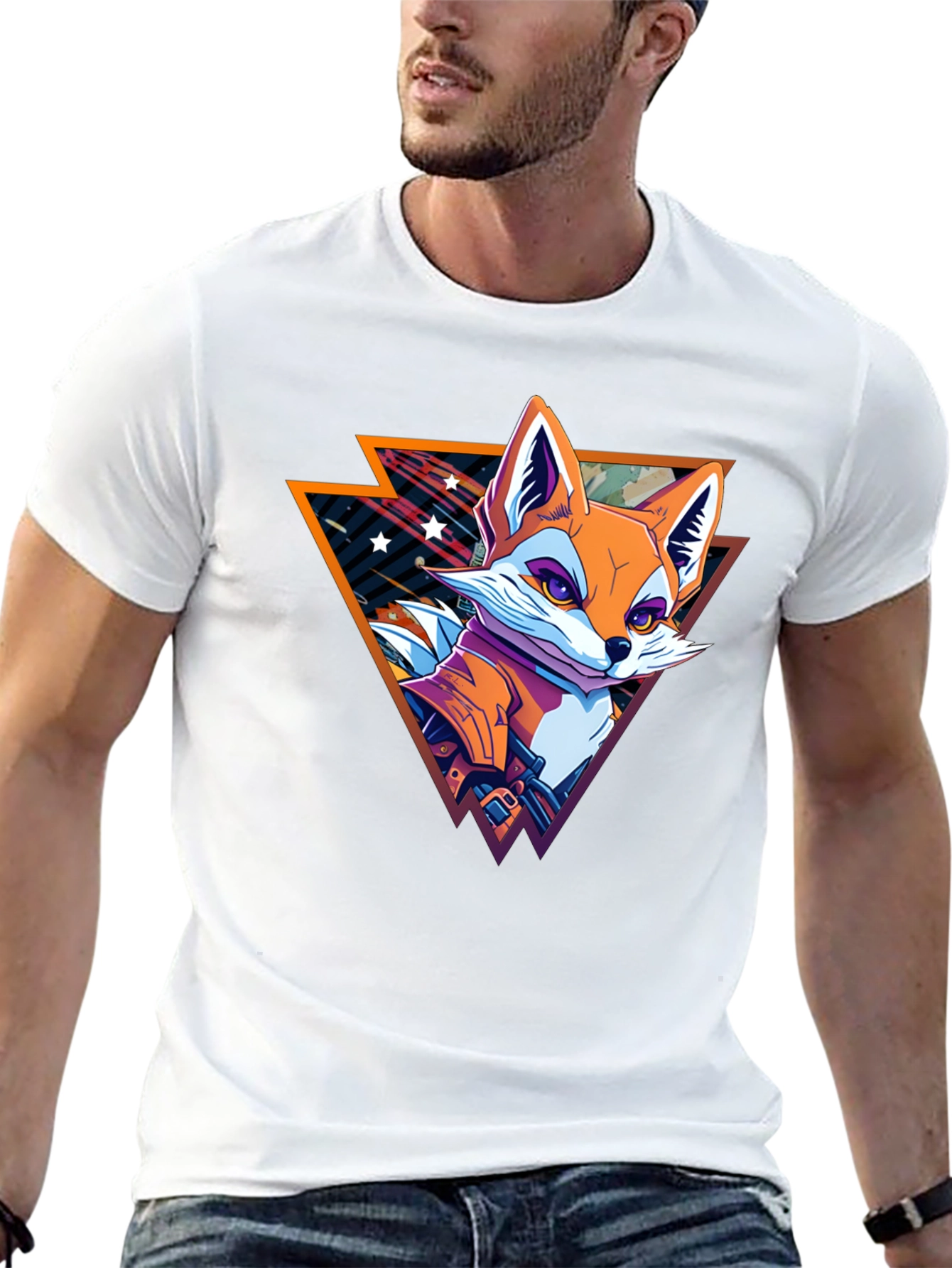 Retro Fox Graphic T-Shirt