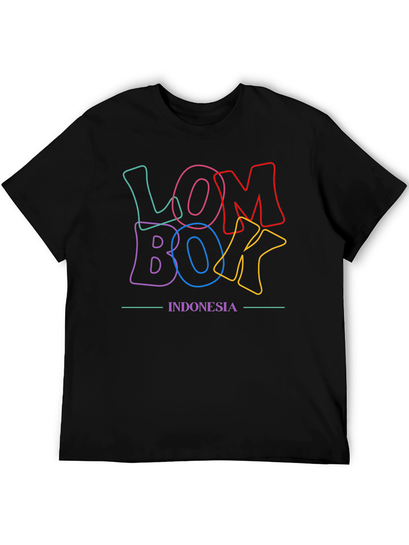 Lombok Indonesia Graphic Tee - Stylish Casual Top