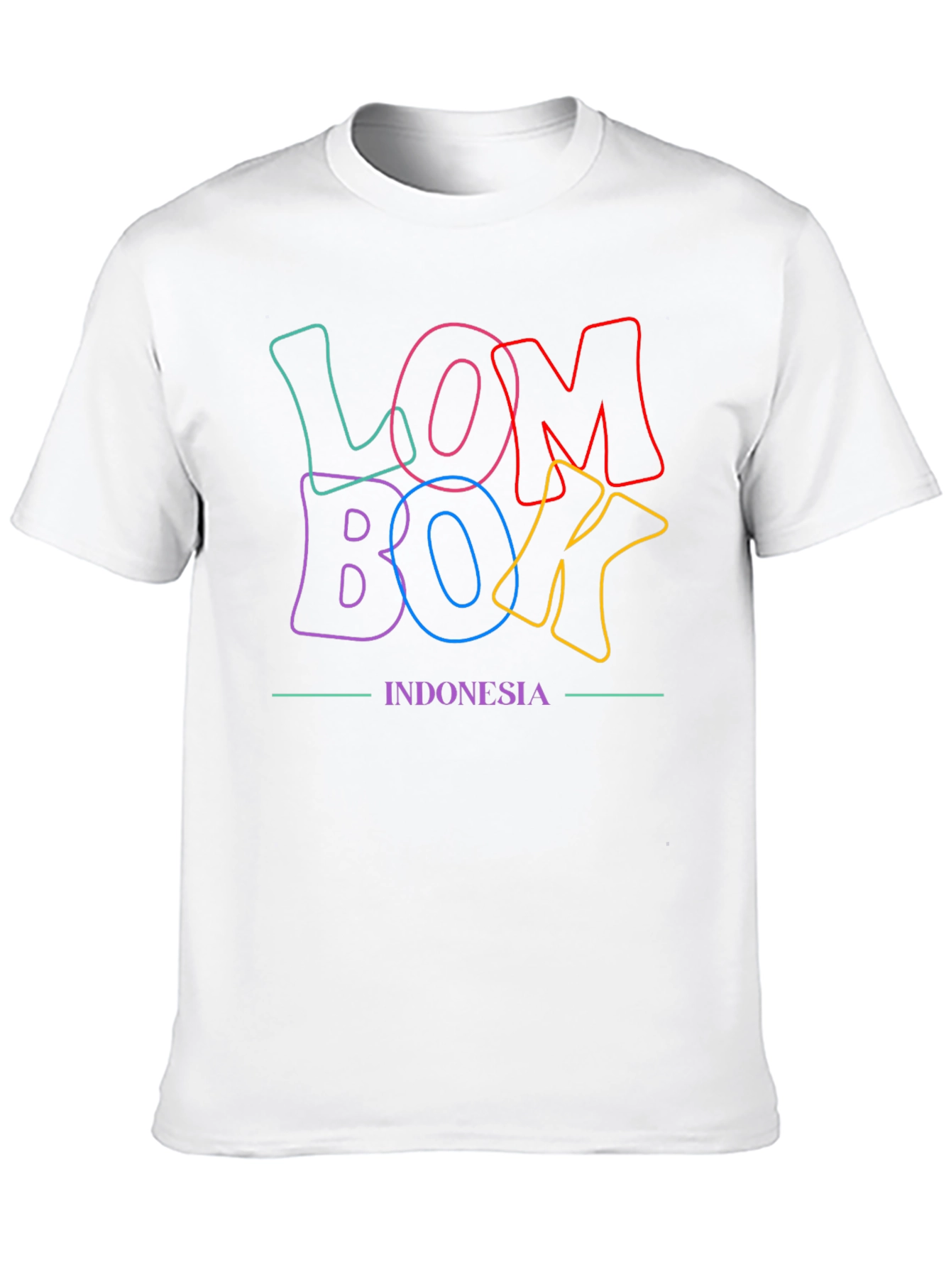 Lombok Indonesia Graphic Tee - Stylish Casual Top