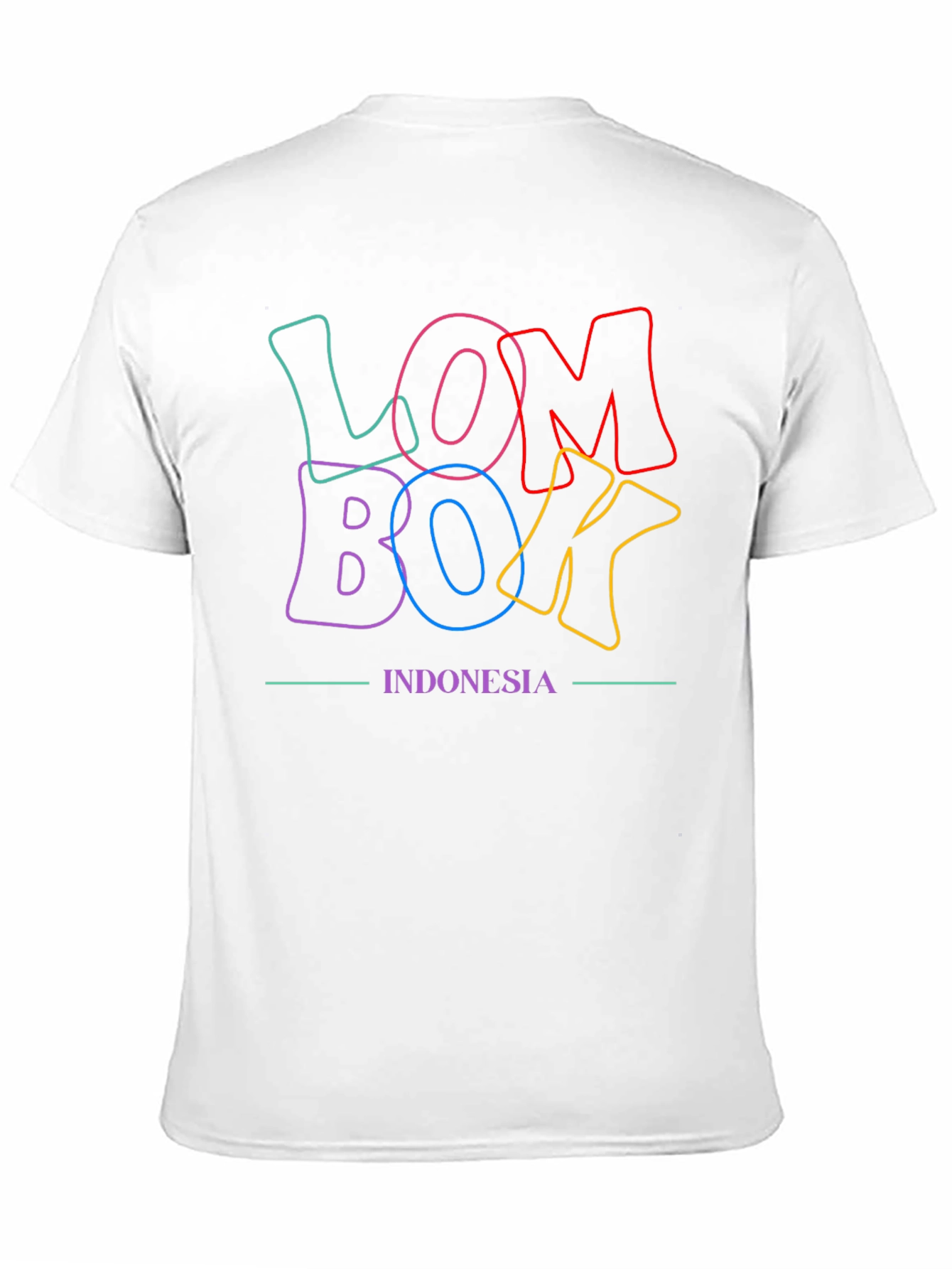 Lombok Indonesia Graphic Tee - Stylish Casual Top