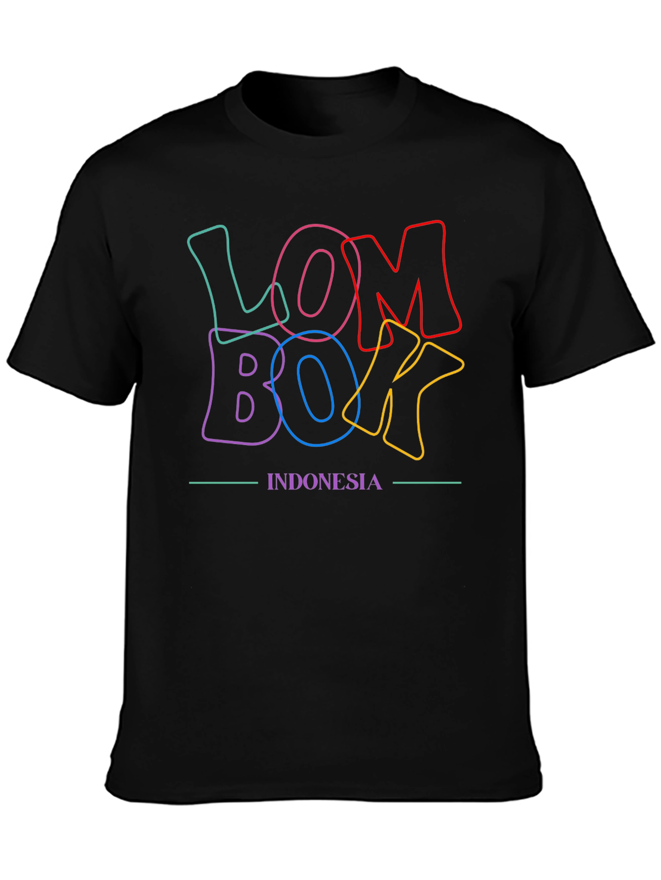 Lombok Indonesia Graphic Tee - Stylish Casual Top