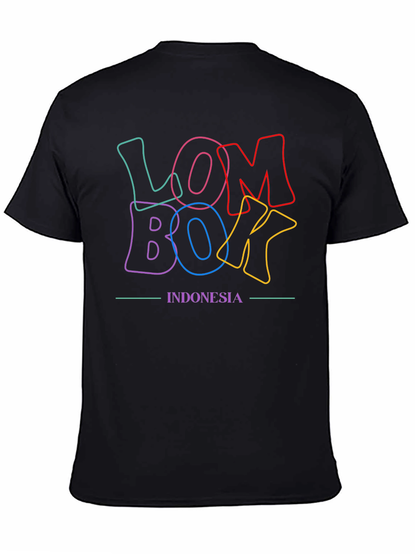 Lombok Indonesia Graphic Tee - Stylish Casual Top
