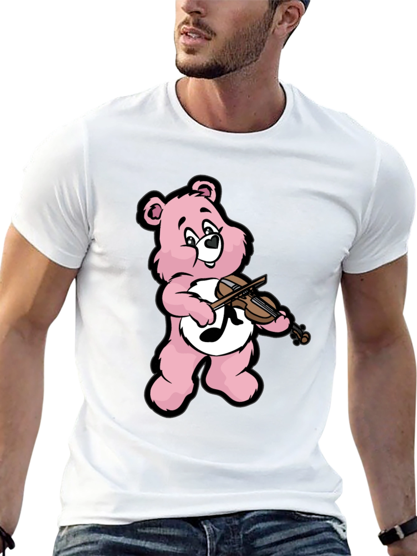Musical Bear Graphic T-Shirt