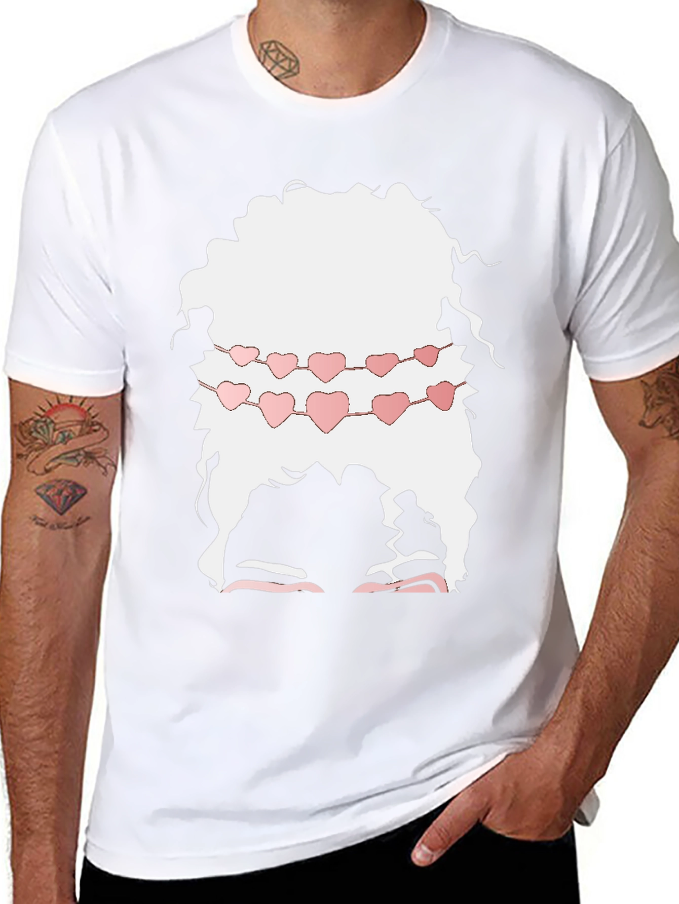 Heart Garland Afro T-Shirt