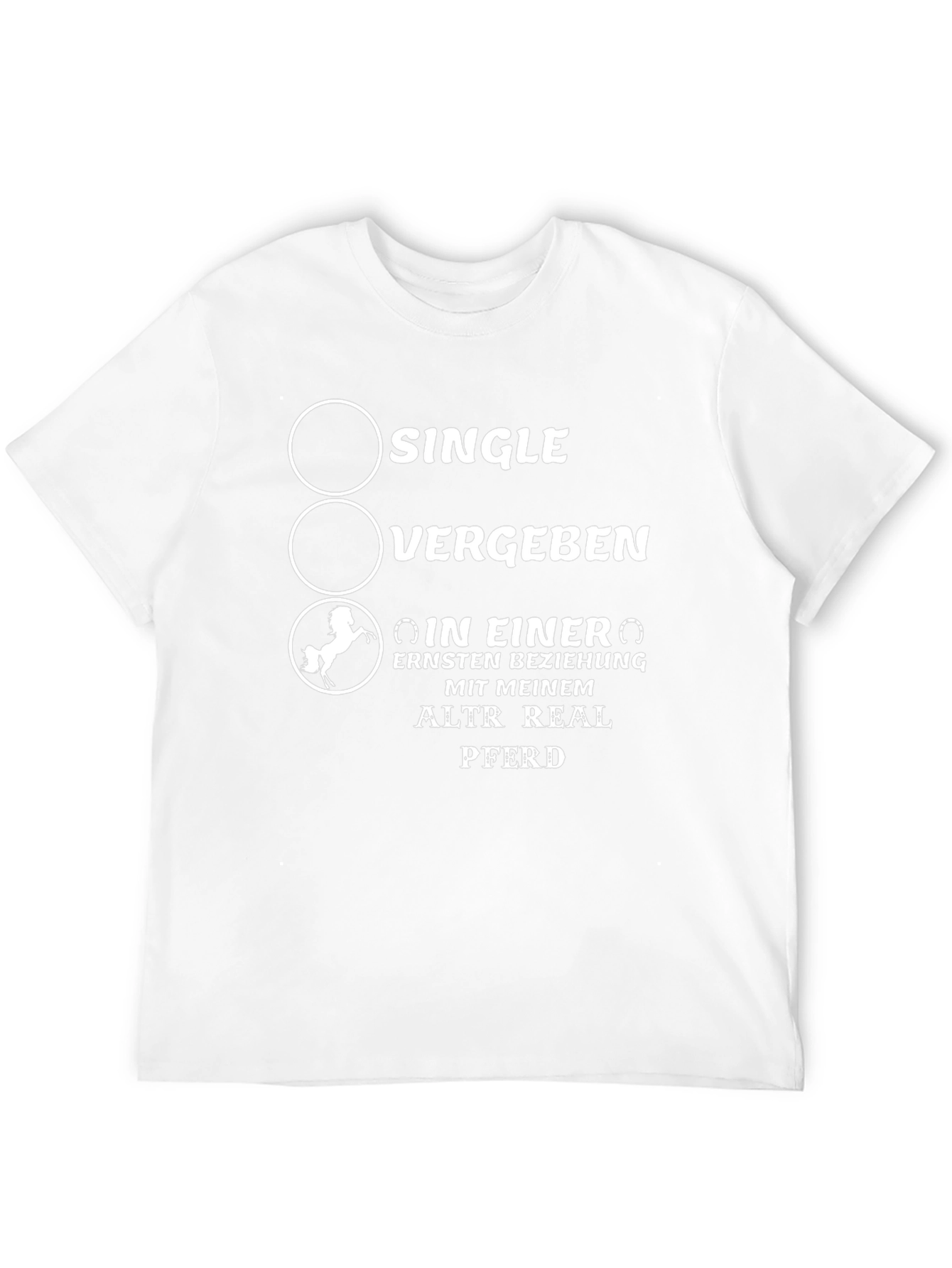 Humorous Relationship Status T-Shirt - Horse Lover