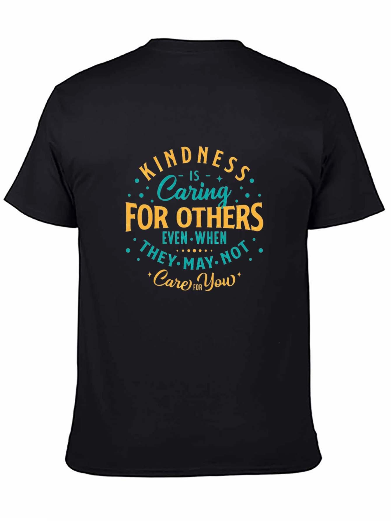 Kindness Caring T-Shirt Black Graphic Tee