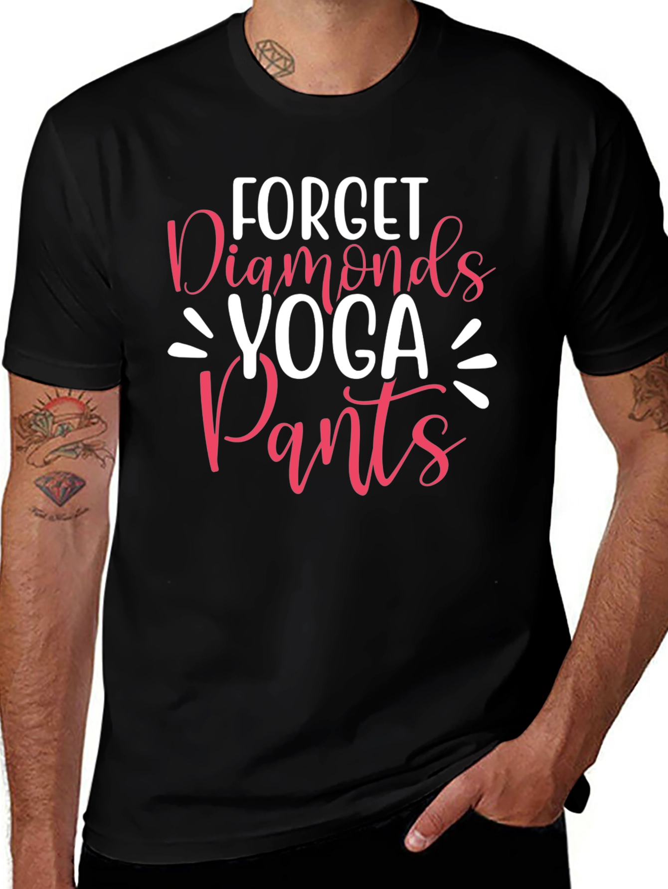 Forget Diamonds Yoga Pants T-Shirt