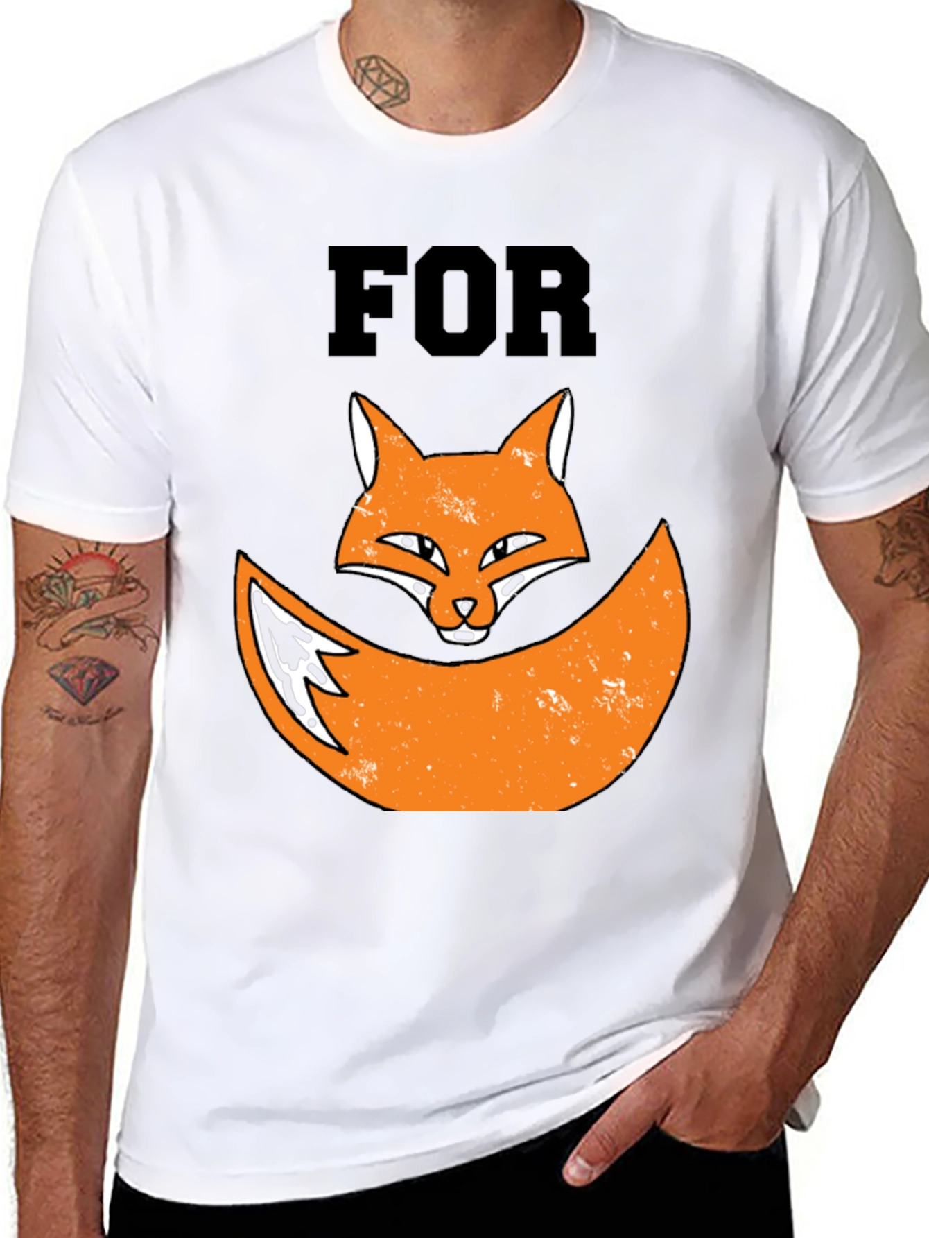 For Fox Sake Graphic T-Shirt Novelty Tee