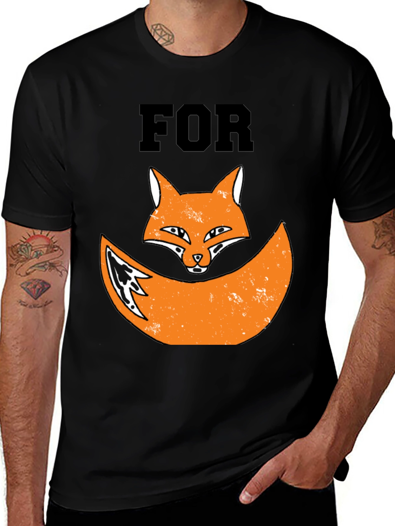 For Fox Sake Graphic T-Shirt Novelty Tee
