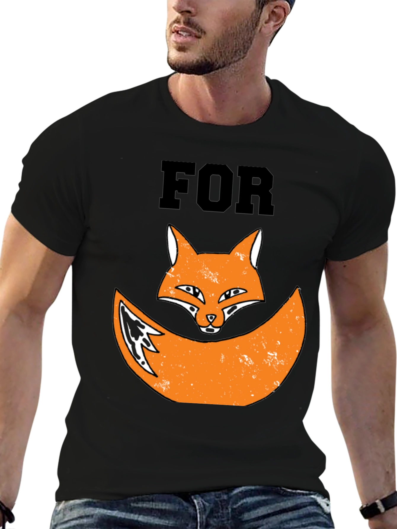 For Fox Sake Graphic T-Shirt Novelty Tee