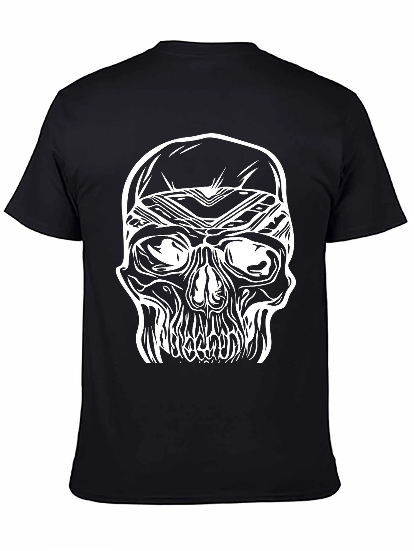 Skull Graphic Tee - Bold Black T-Shirt