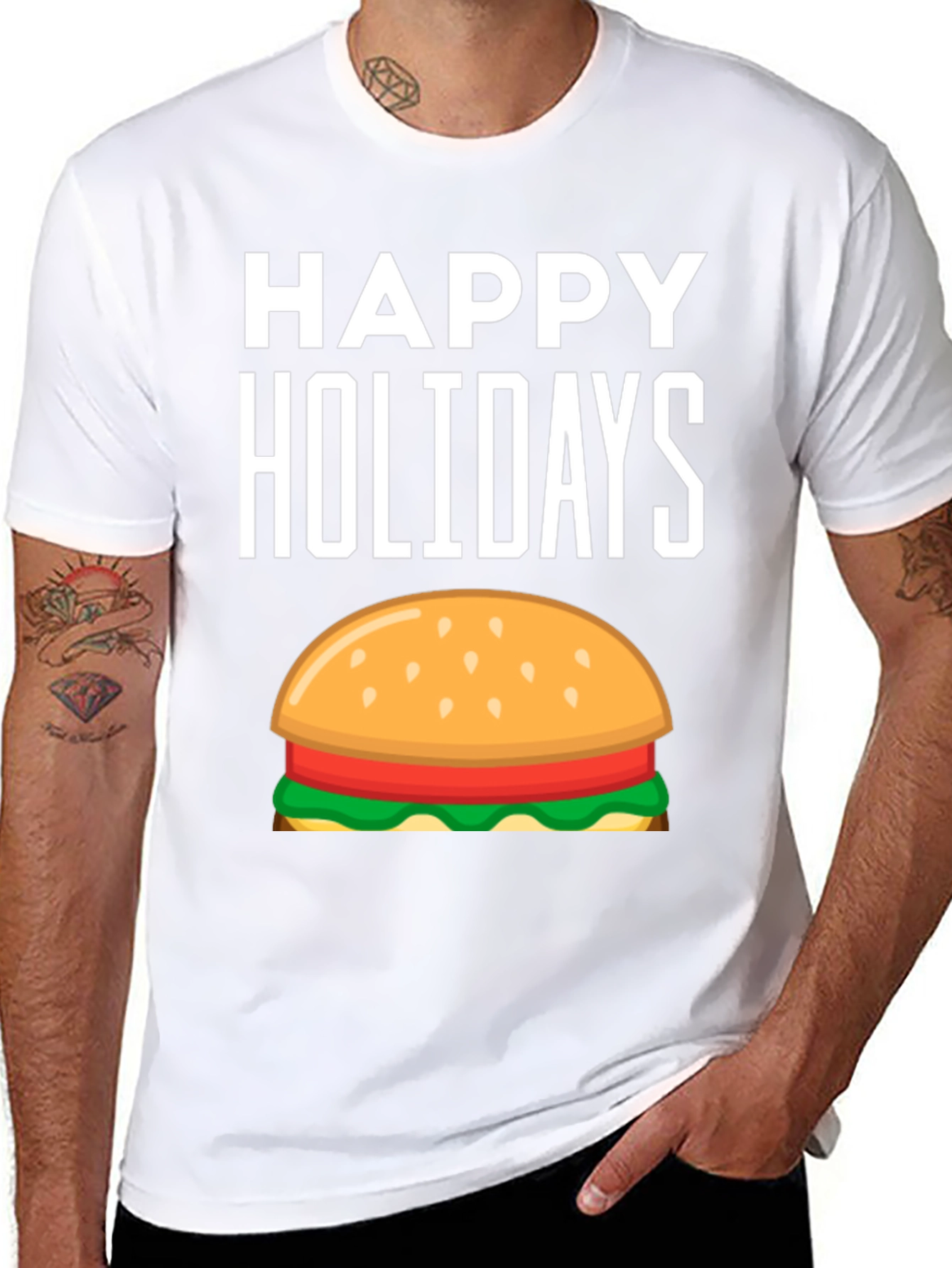 Happy Holidays Burger T-Shirt
