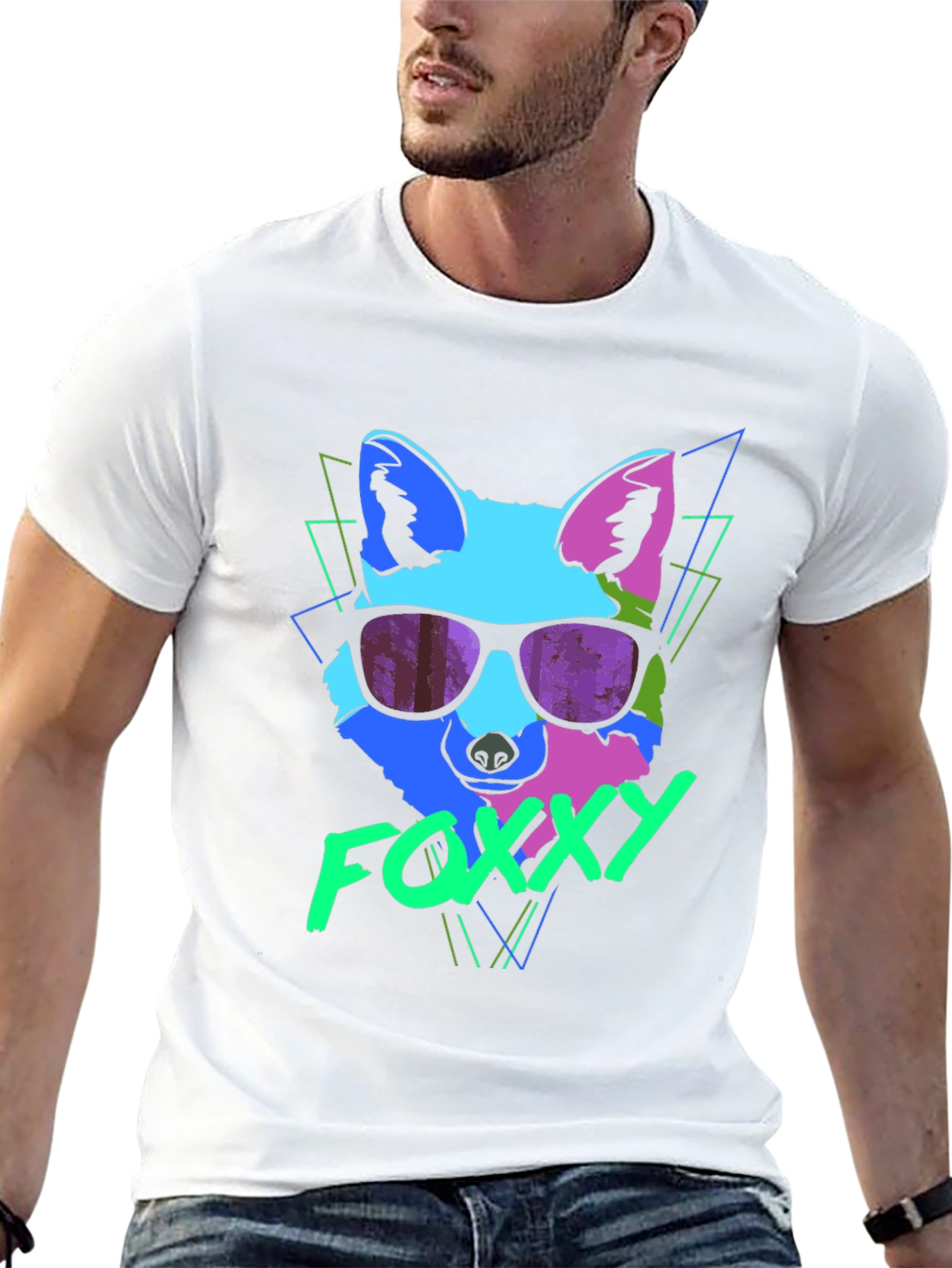 Funky Fox T-Shirt - Retro 80s Style Graphic Tee