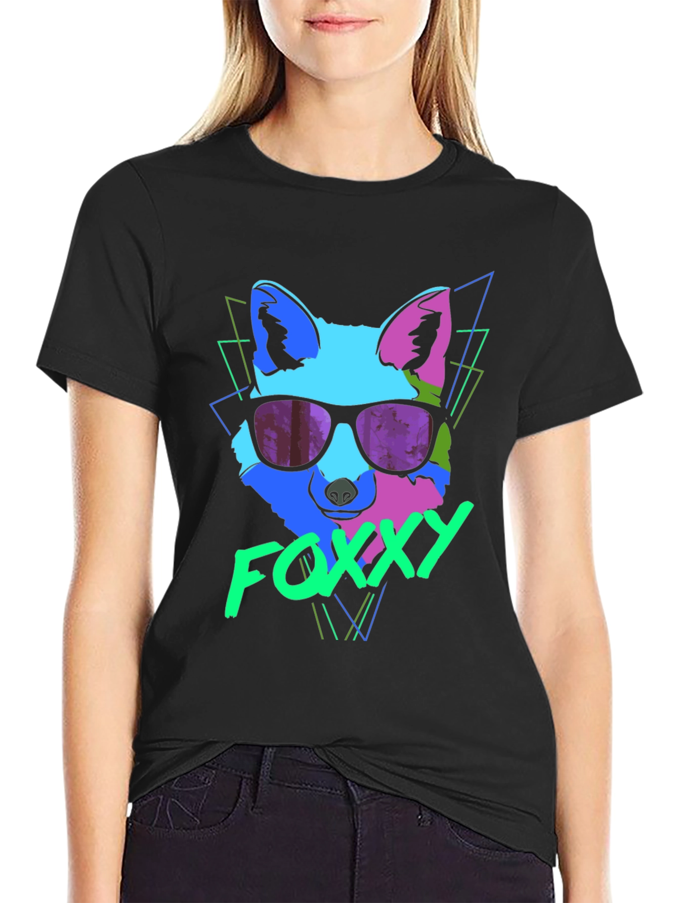 Funky Fox T-Shirt - Retro 80s Style Graphic Tee