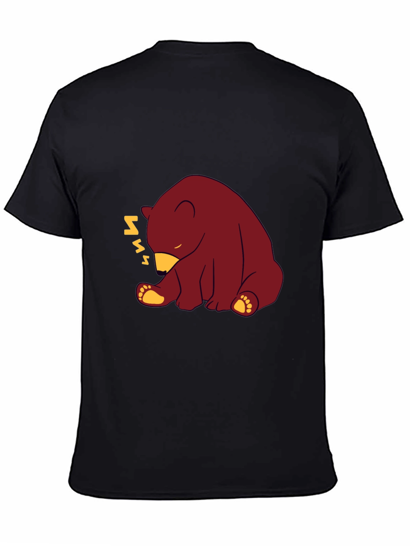 Sleepy Bear Graphic T-Shirt - Comfy Cotton Blend