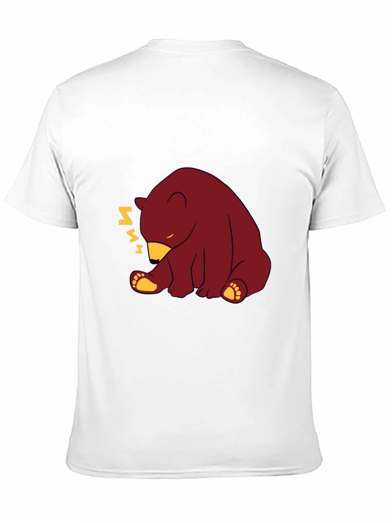 Sleepy Bear Graphic T-Shirt - Comfy Cotton Blend