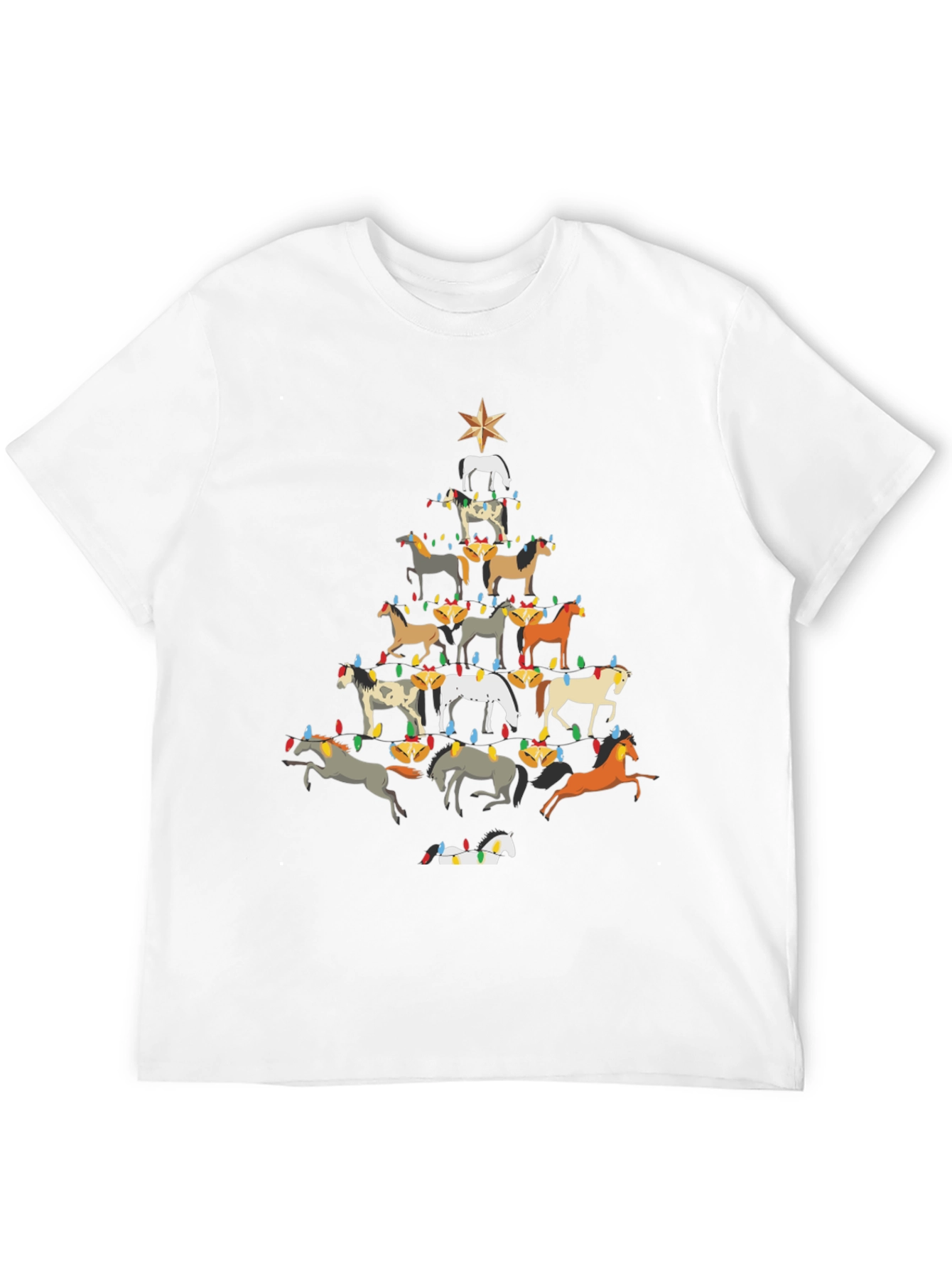 Horse Christmas Tree T-Shirt