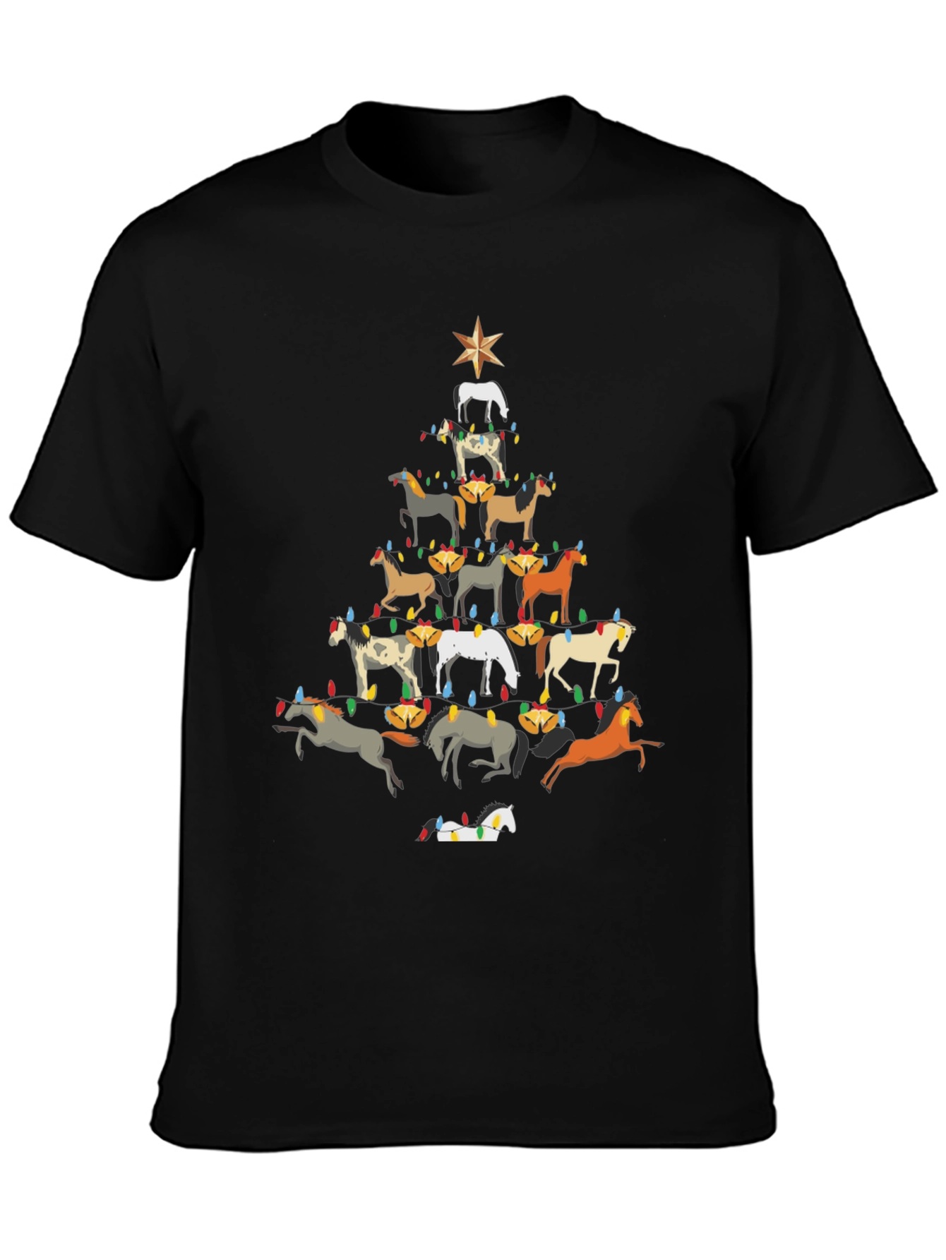 Horse Christmas Tree T-Shirt