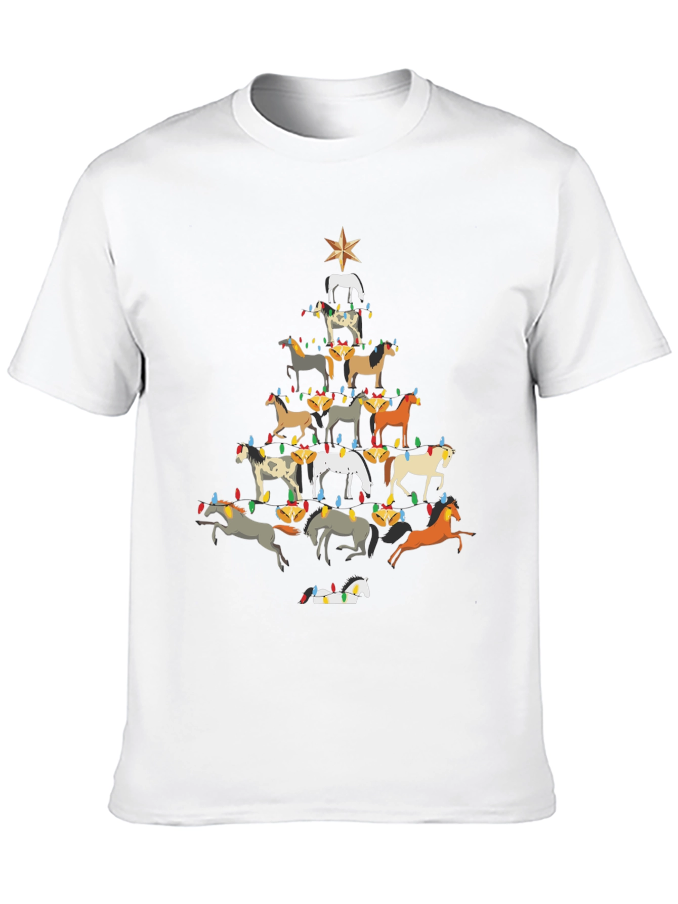 Horse Christmas Tree T-Shirt