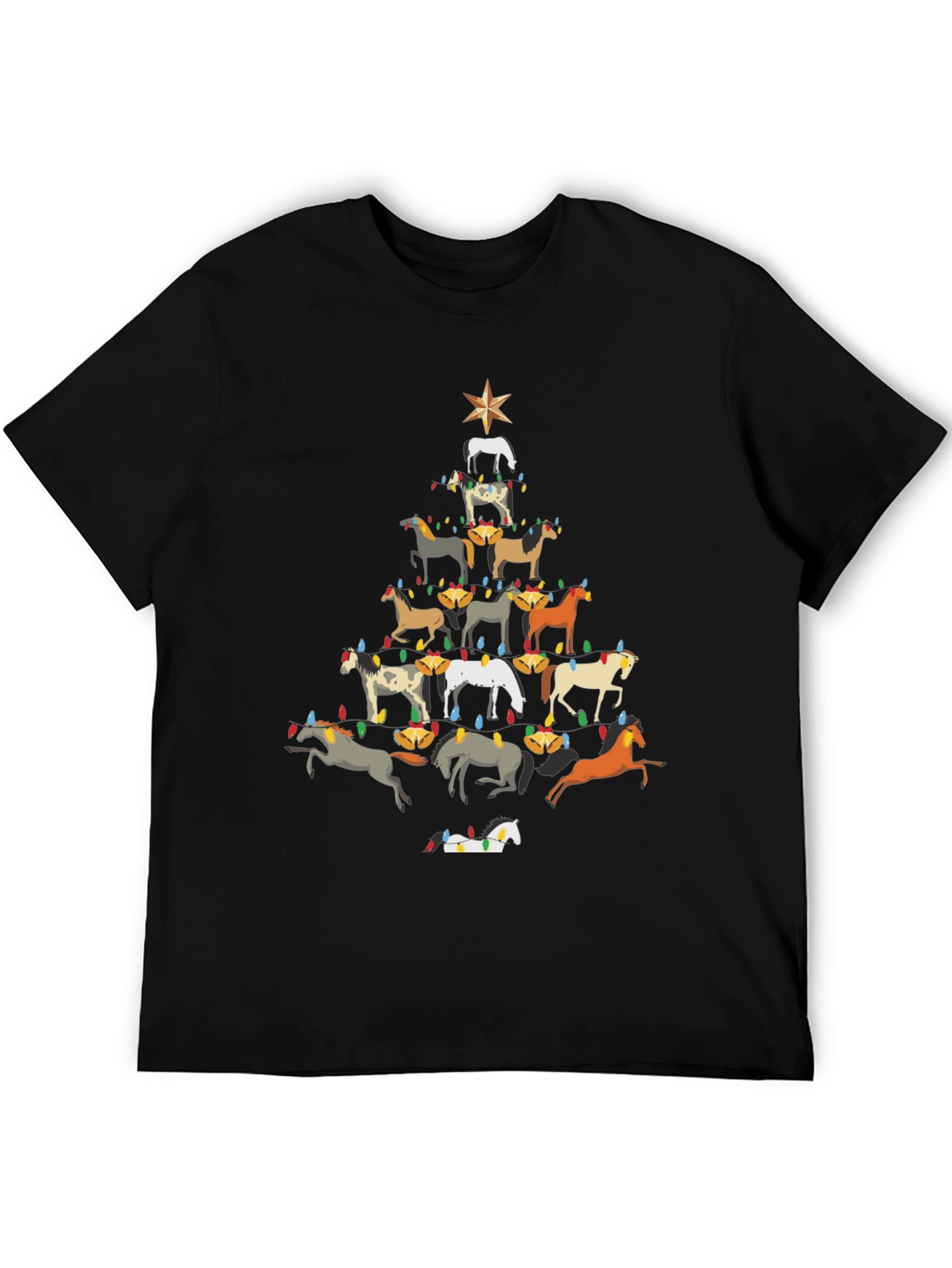 Horse Christmas Tree T-Shirt