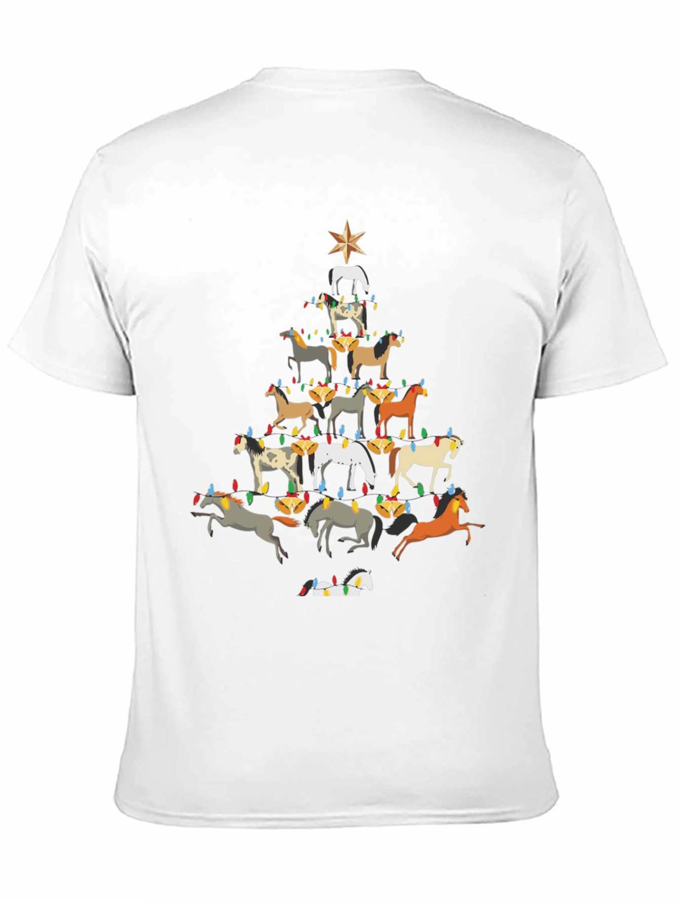 Horse Christmas Tree T-Shirt