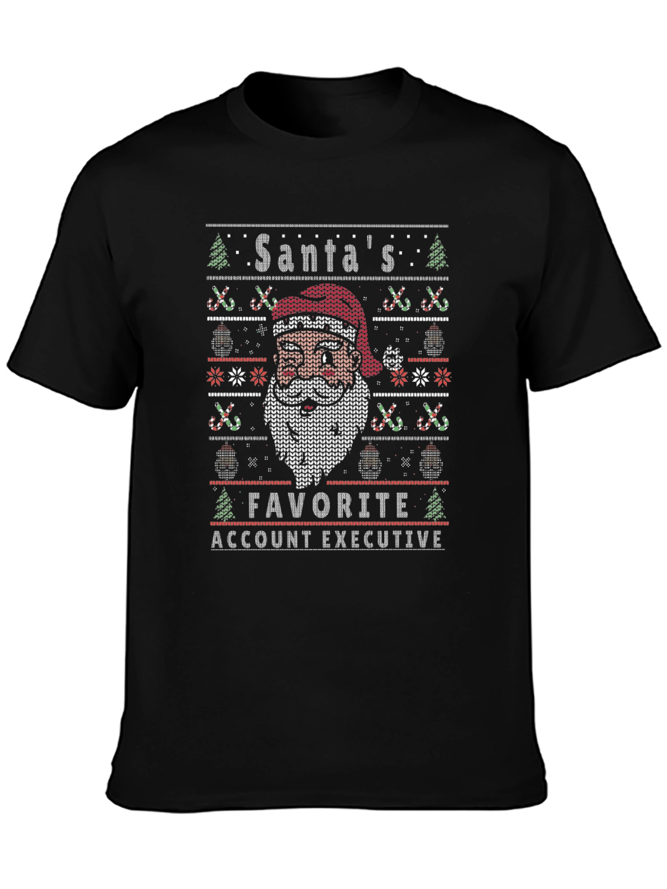 Santas Favorite Account Executive Ugly Christmas Sweater T-Shirt