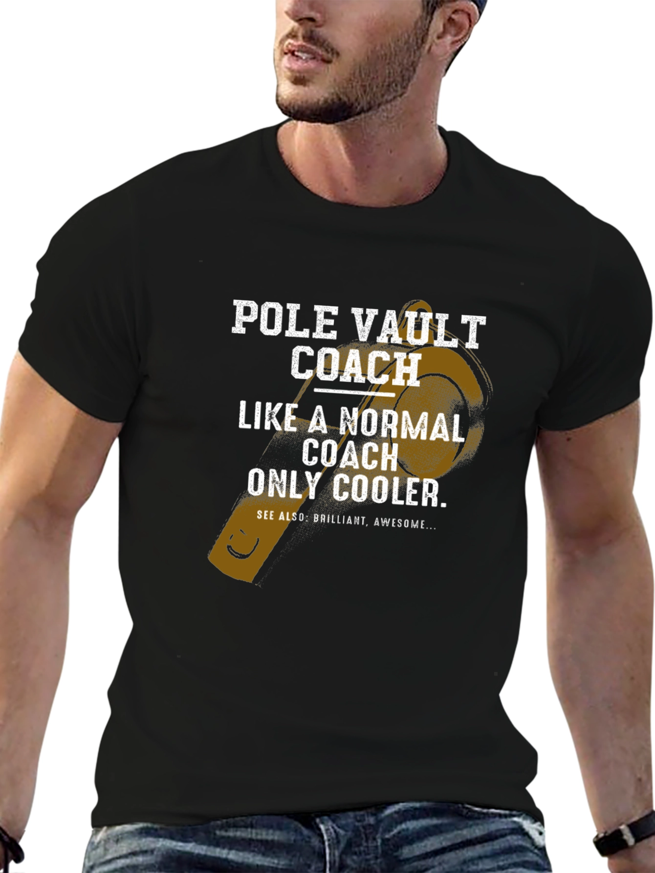 Pole Vault Coach T-Shirt - Cool Normal Awesome