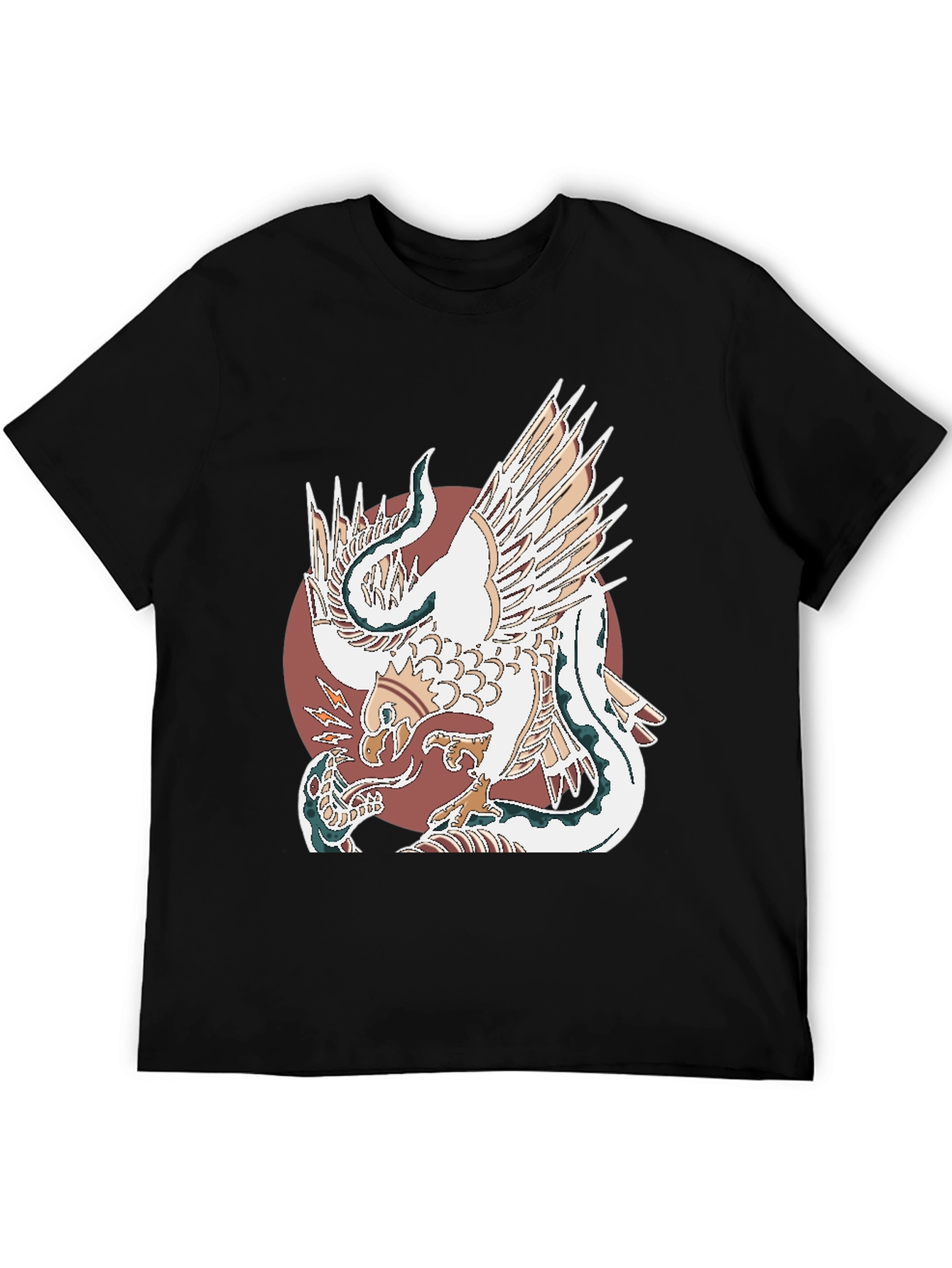 Eagle and Snake Graphic Tee - Bold Design