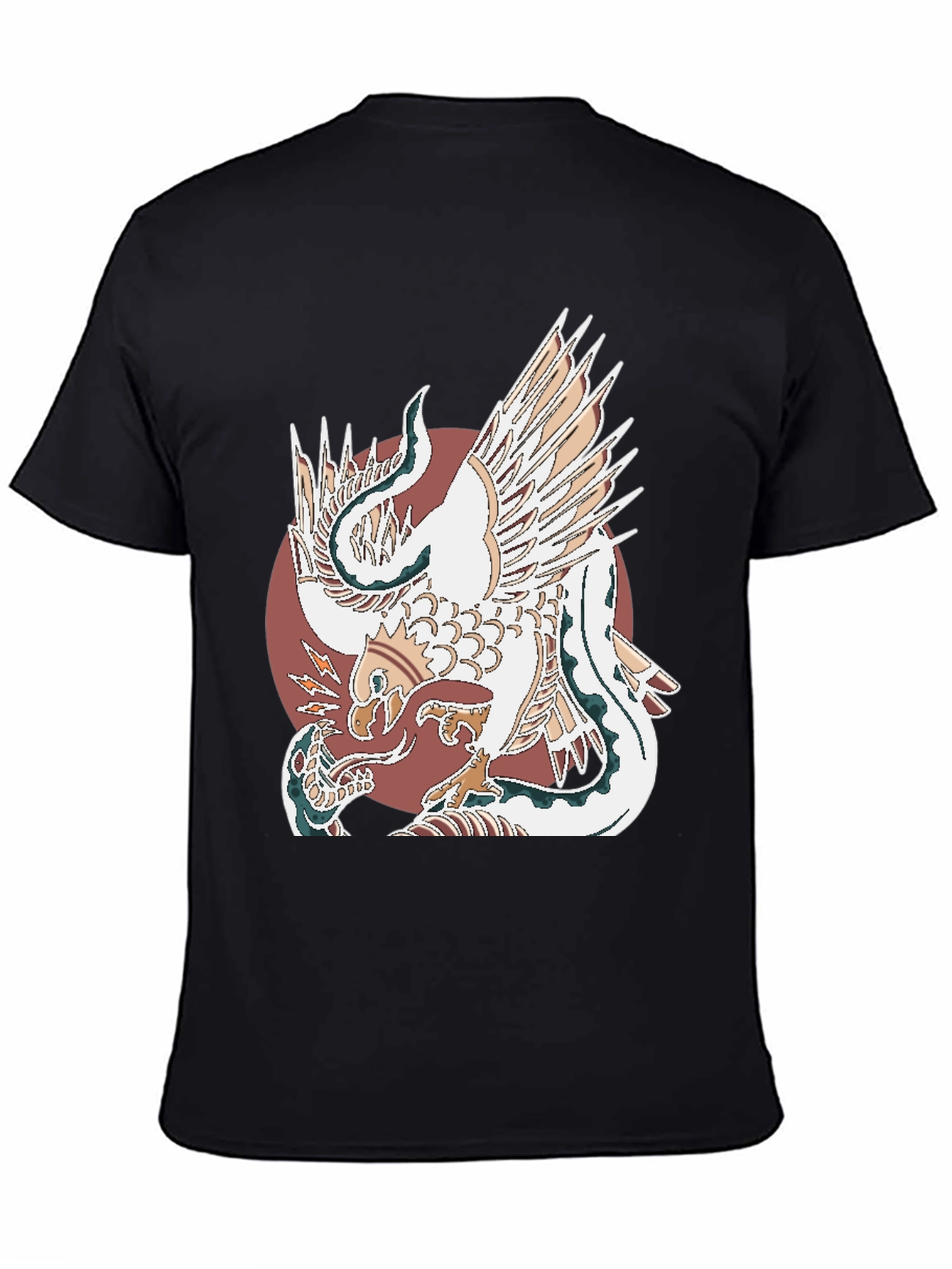 Eagle and Snake Graphic Tee - Bold Design