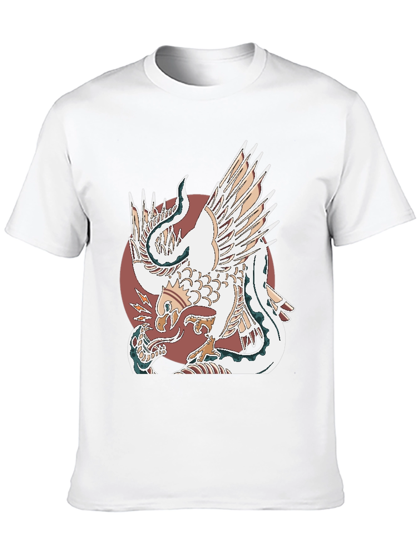 Eagle and Snake Graphic Tee - Bold Design