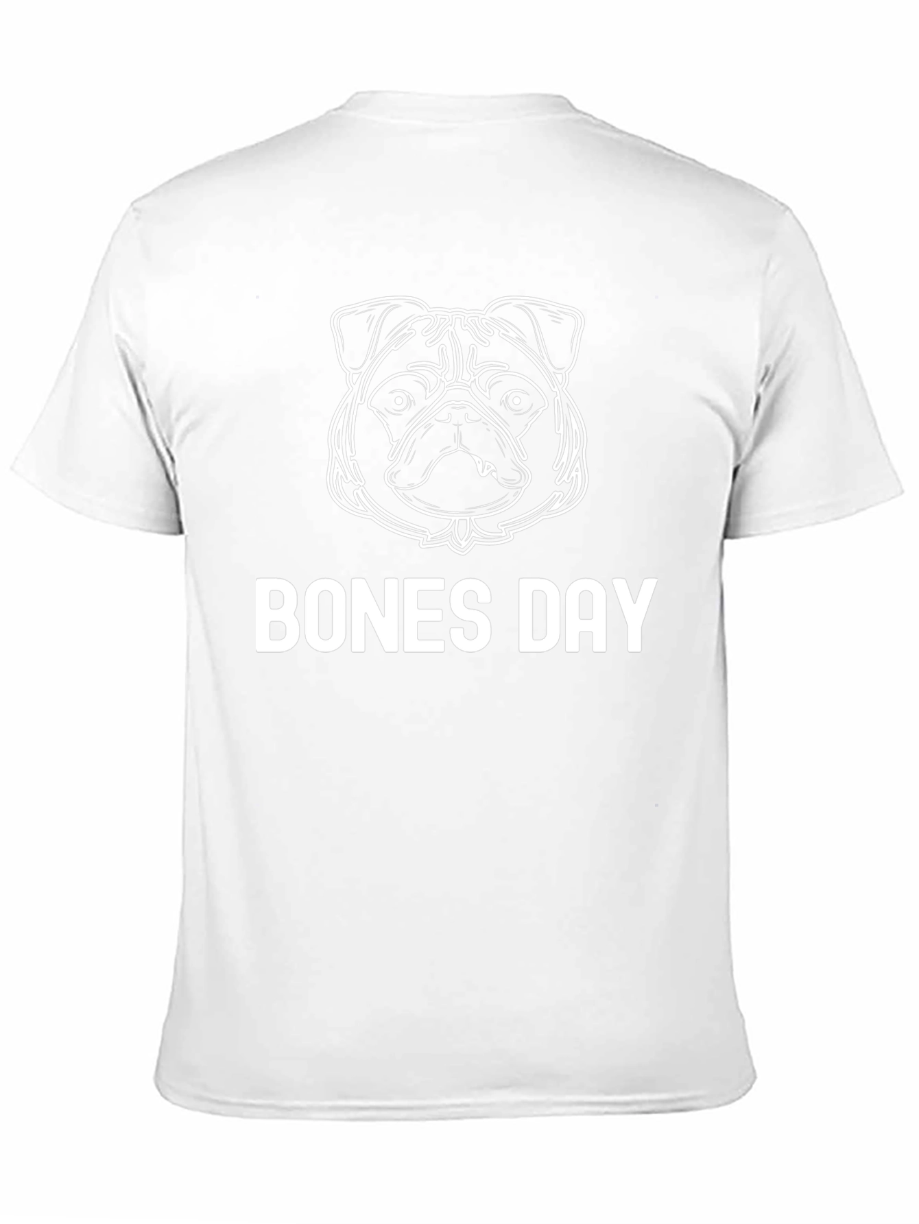Bones Day Pug T-Shirt | Mens Black Tee