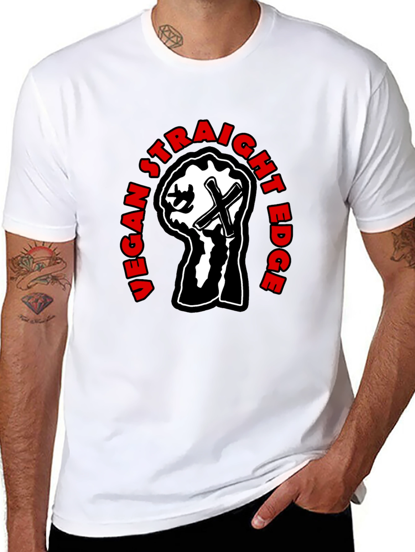 Vegan Straight Edge T-Shirt